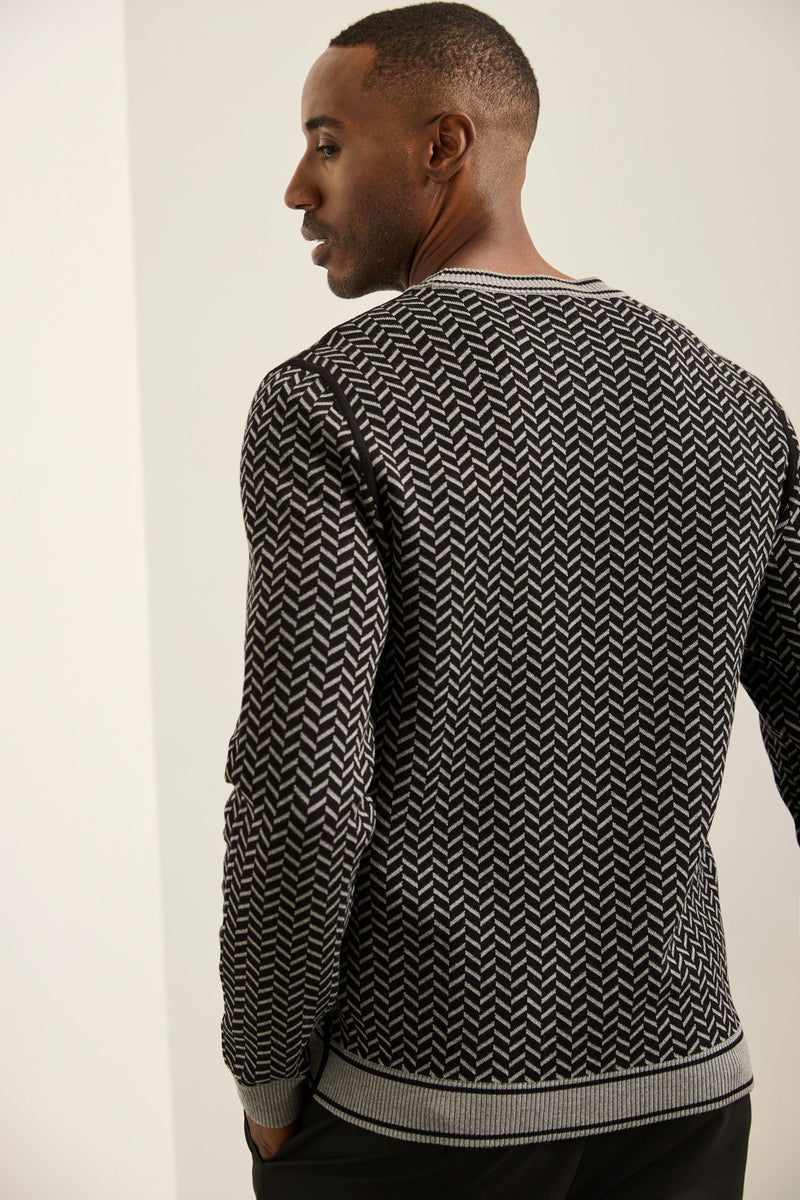 Herringbone sweater mens sale