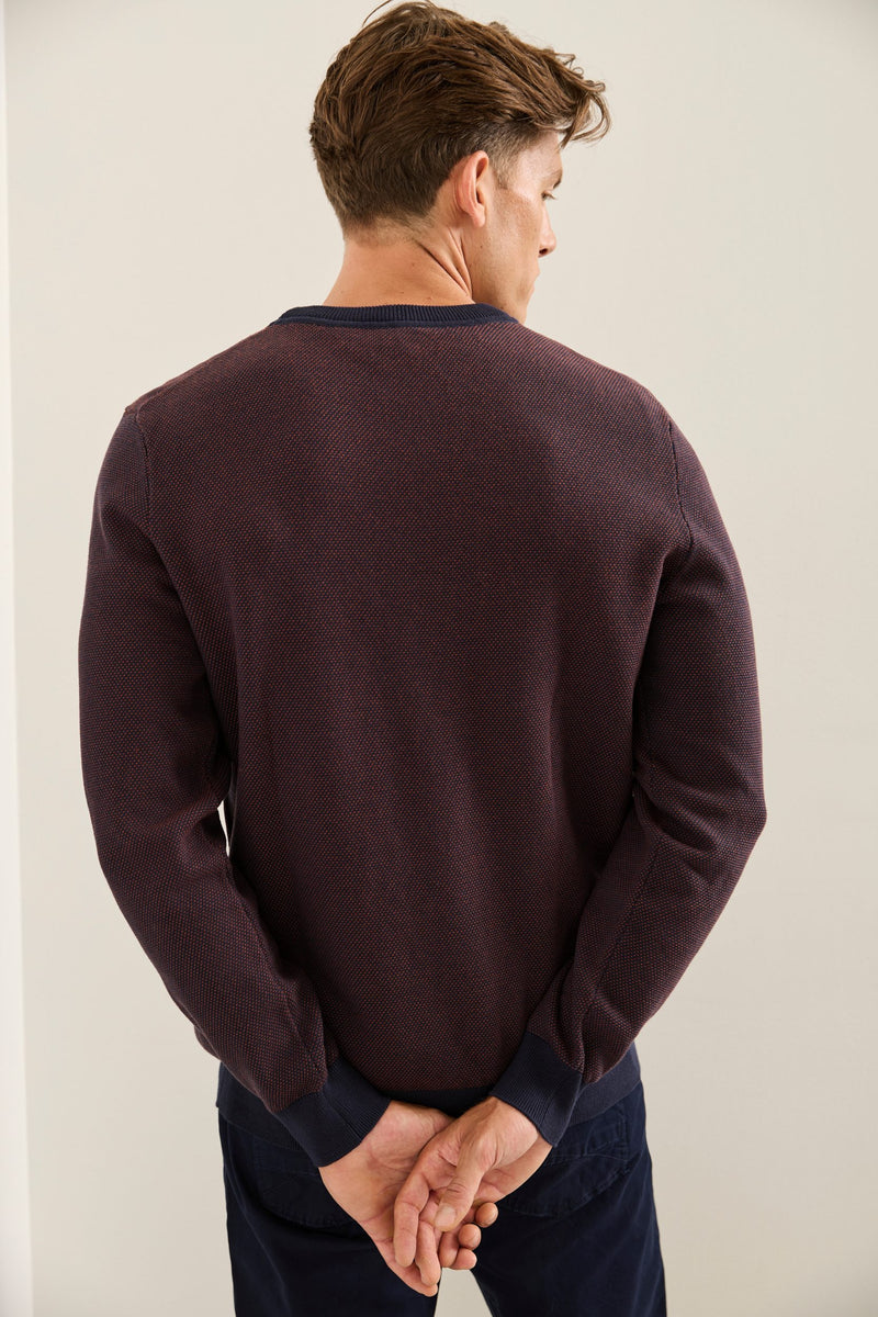 Brown crew 2025 neck sweater