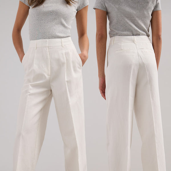 UHUYA Womens Casual Pants Trendy Versatile Fashion Summer Casual Loose  Pocket Solid Trousers Wide Leg Pants Beige M US:6