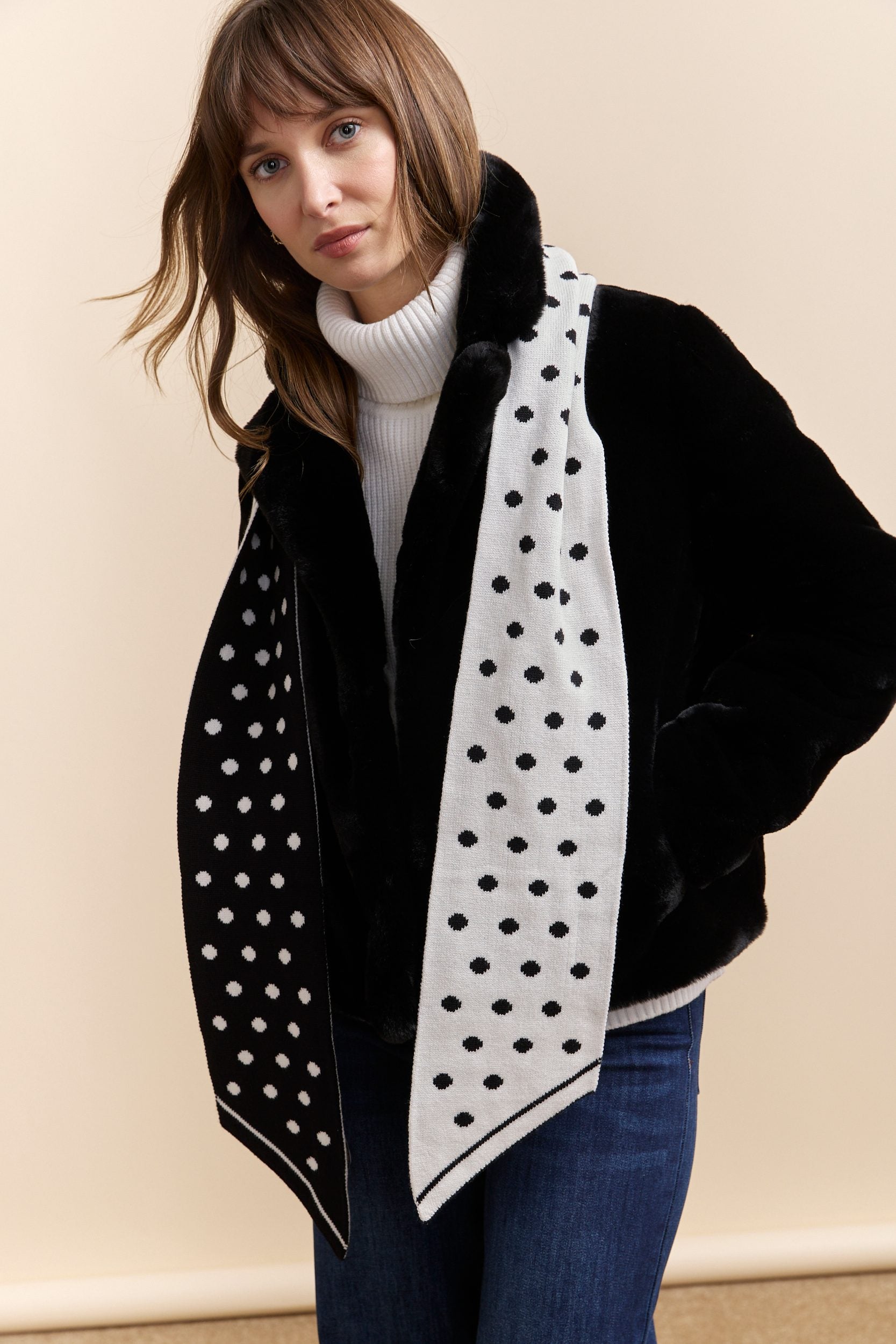 Polka dot scarf