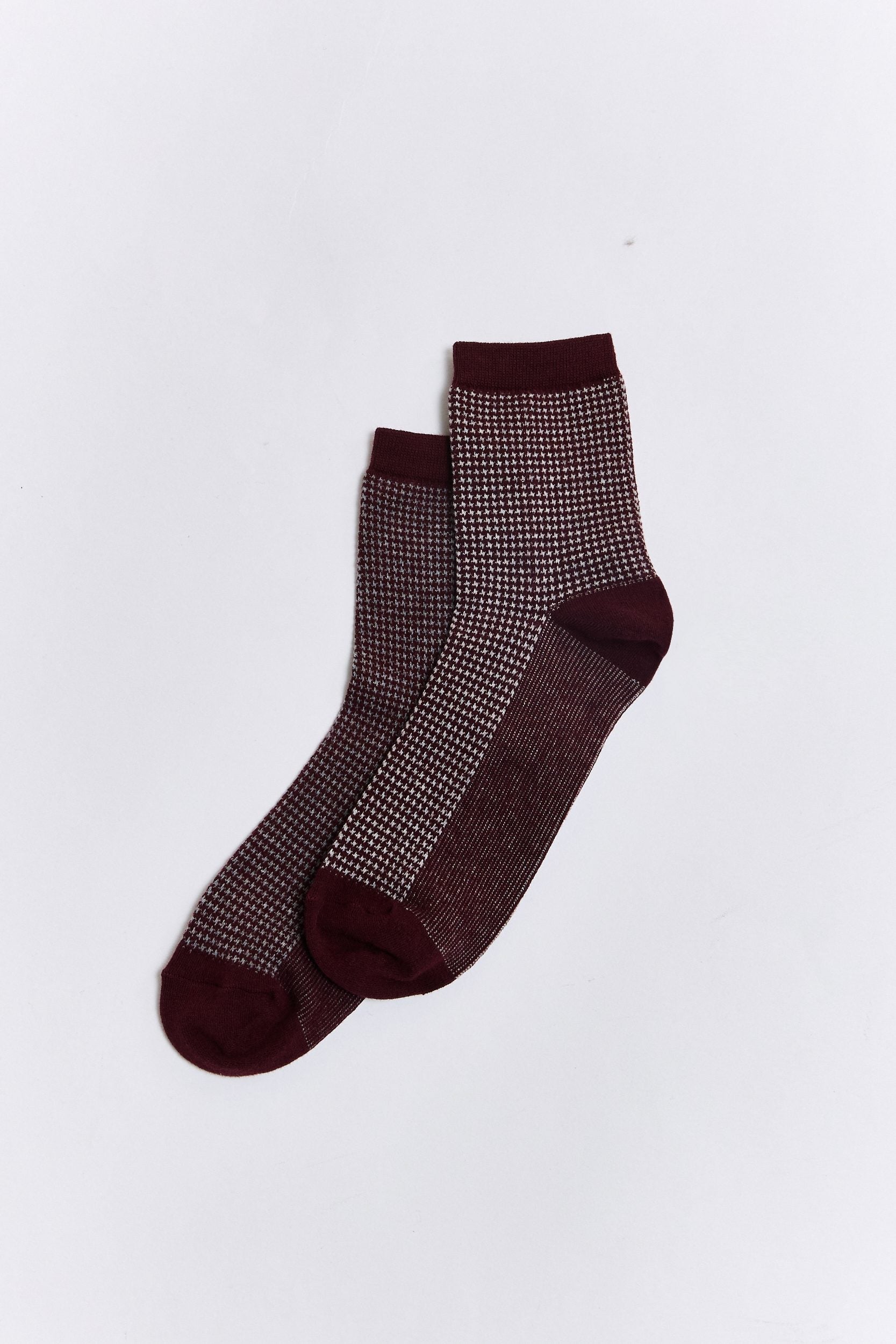 Houndstooth socks