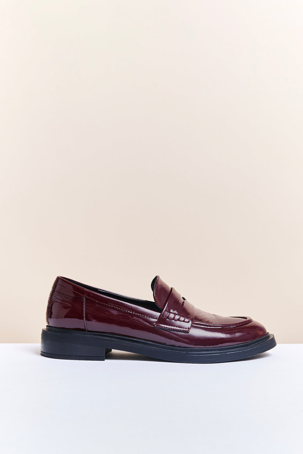 Patent leather loafer