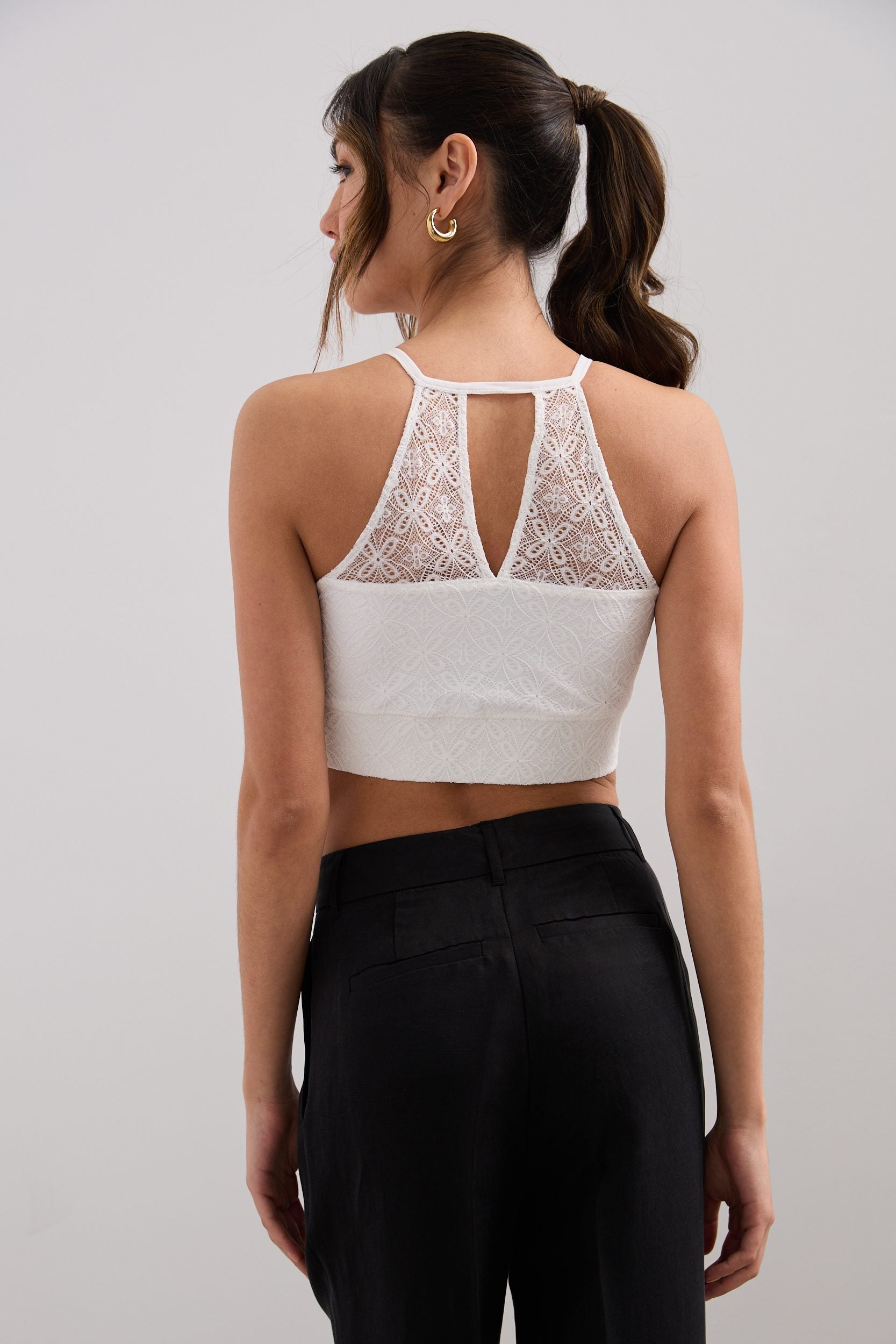 Lace crop top