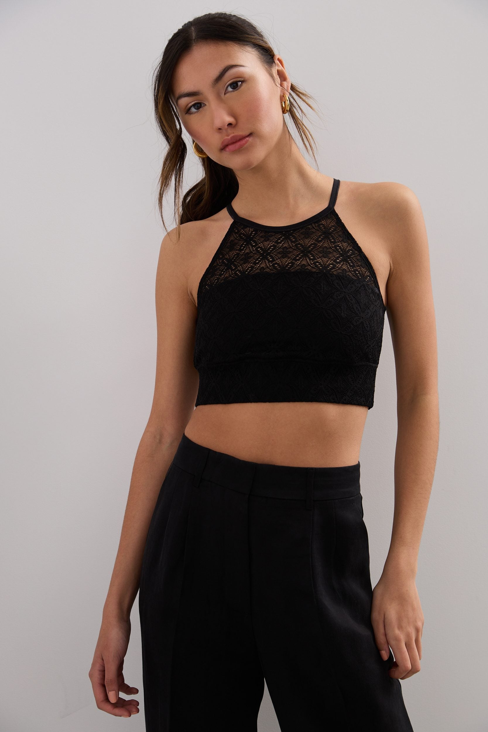 Lace crop top