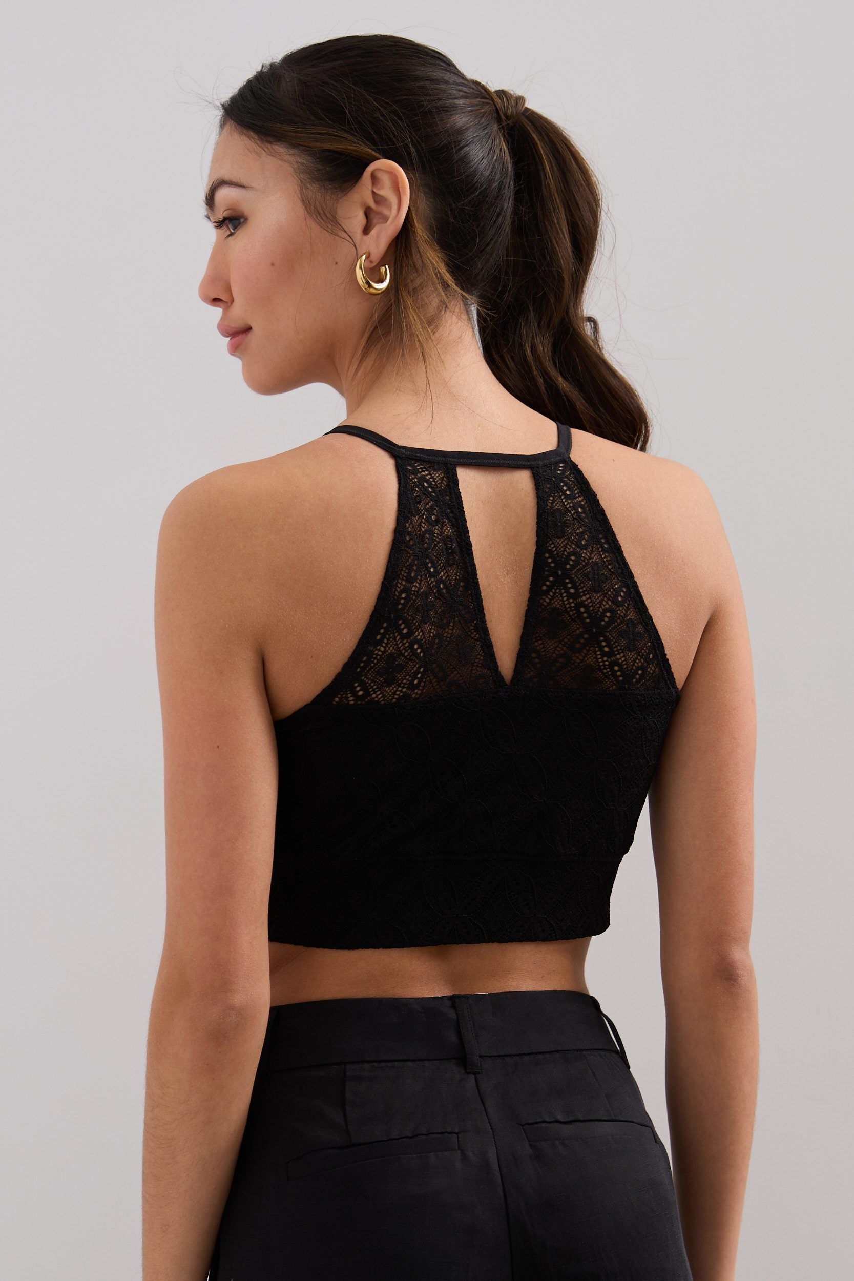 Lace crop top