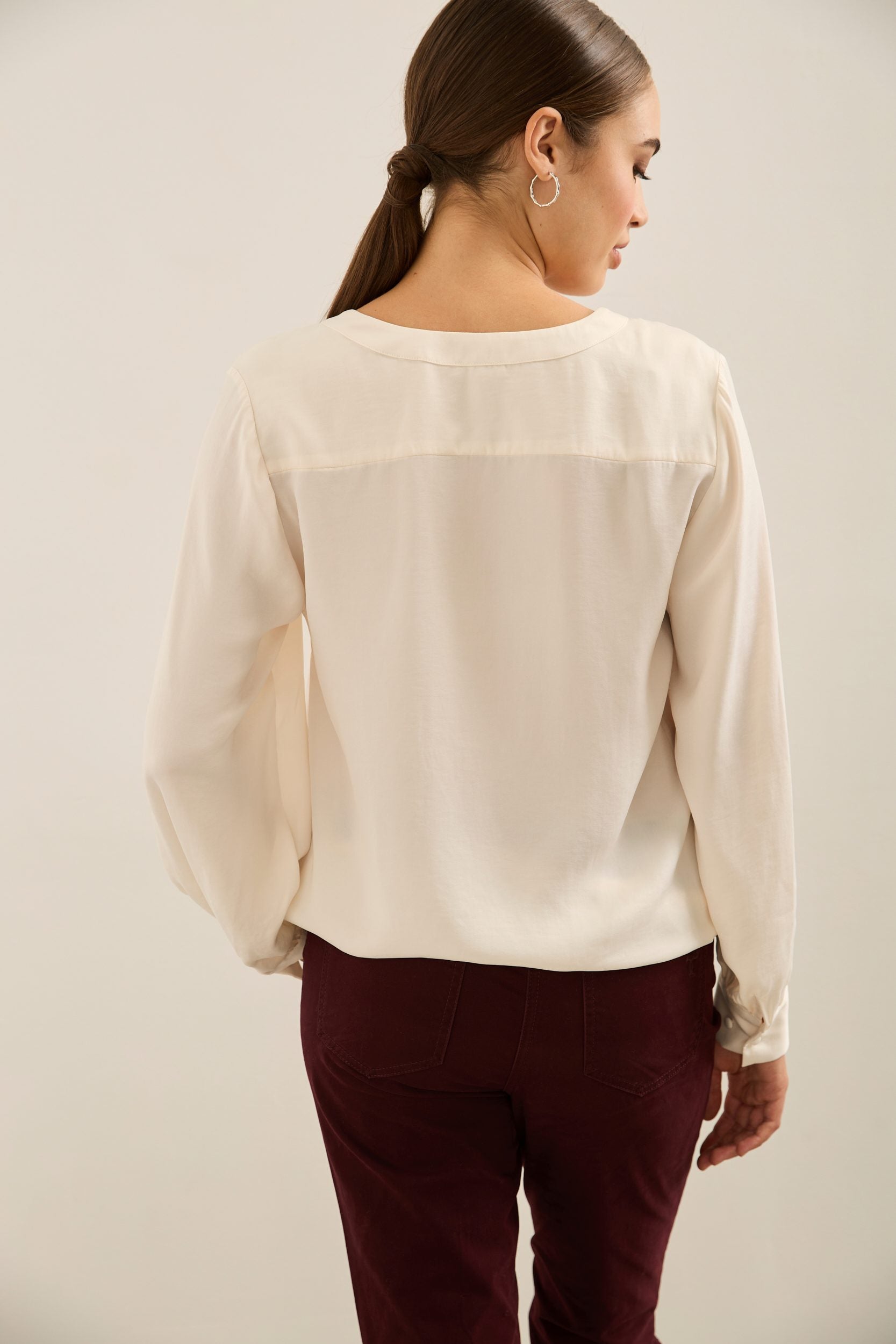 Blouse ample avec manches bouffantes