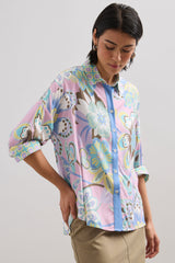 Oversized multi print blouse