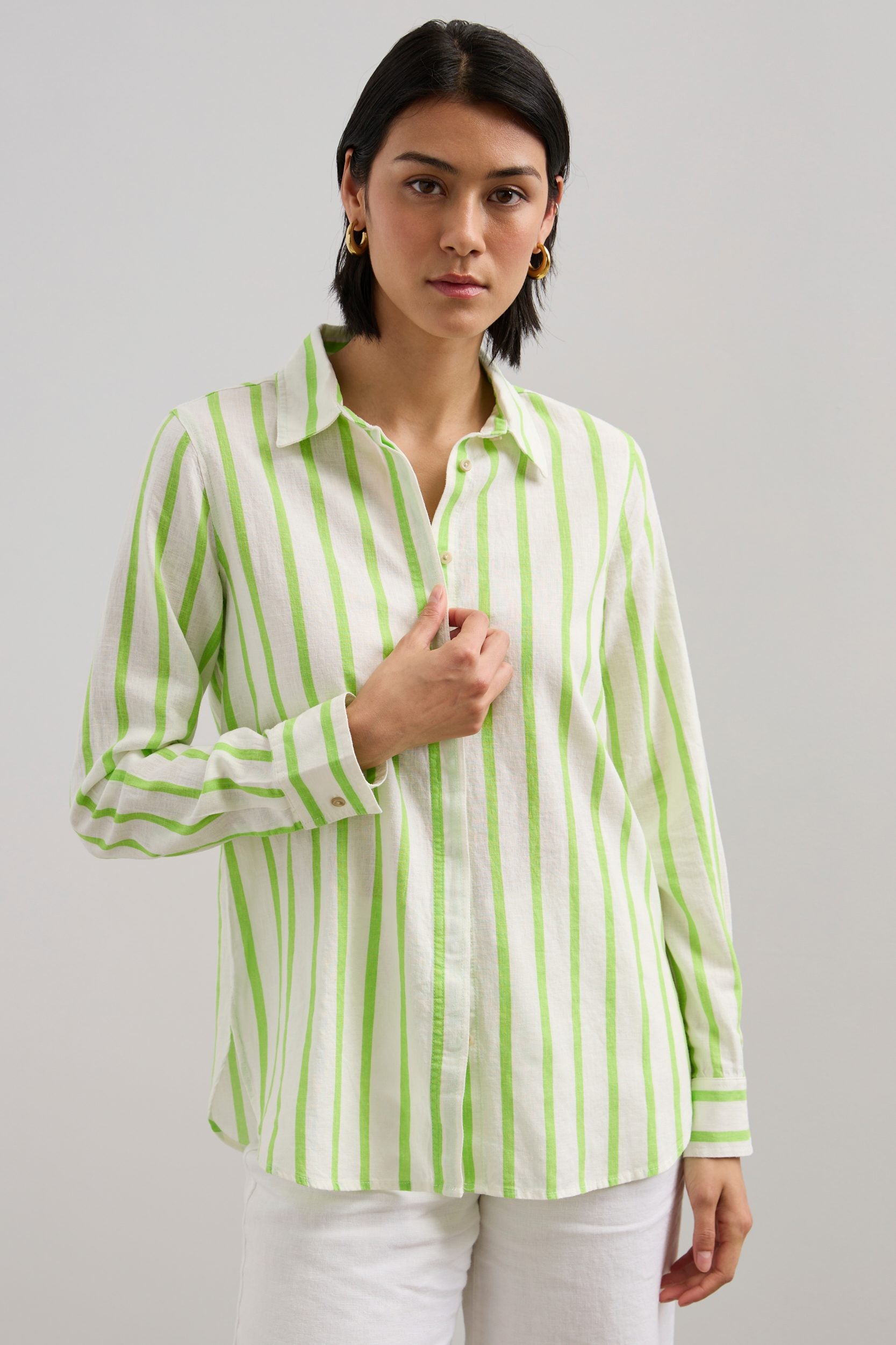 Striped linen shirt