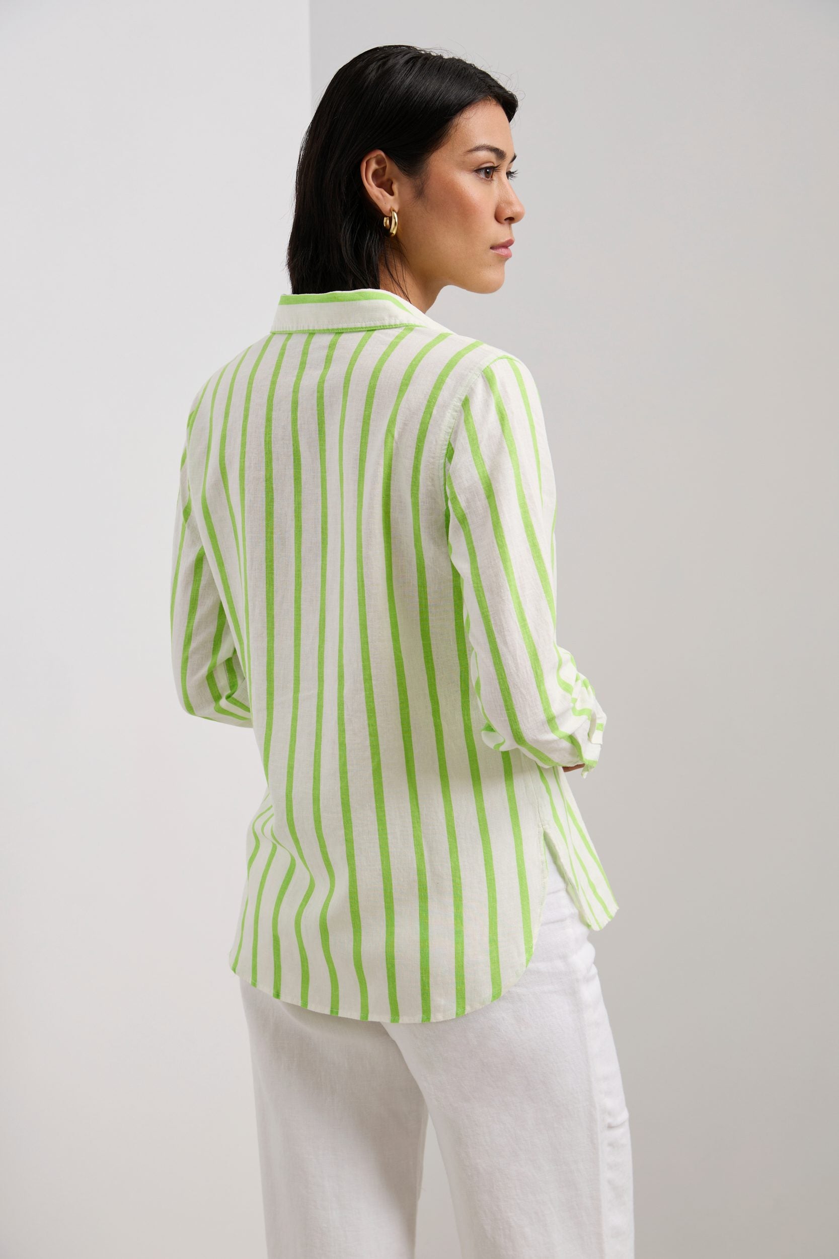 Striped linen shirt