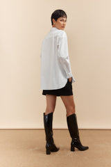 Oversized poplin shirt