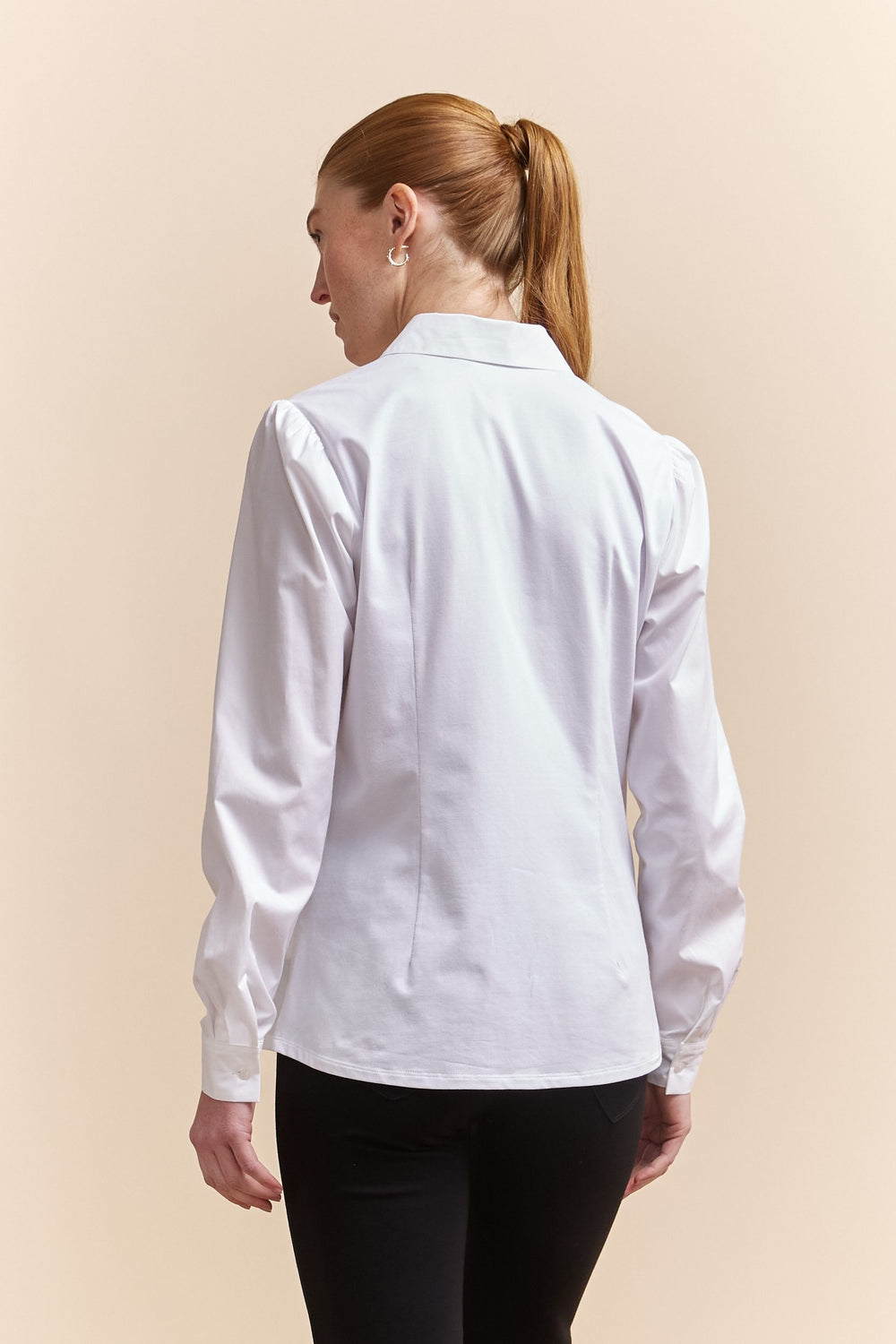 Poplin & jersey shirt