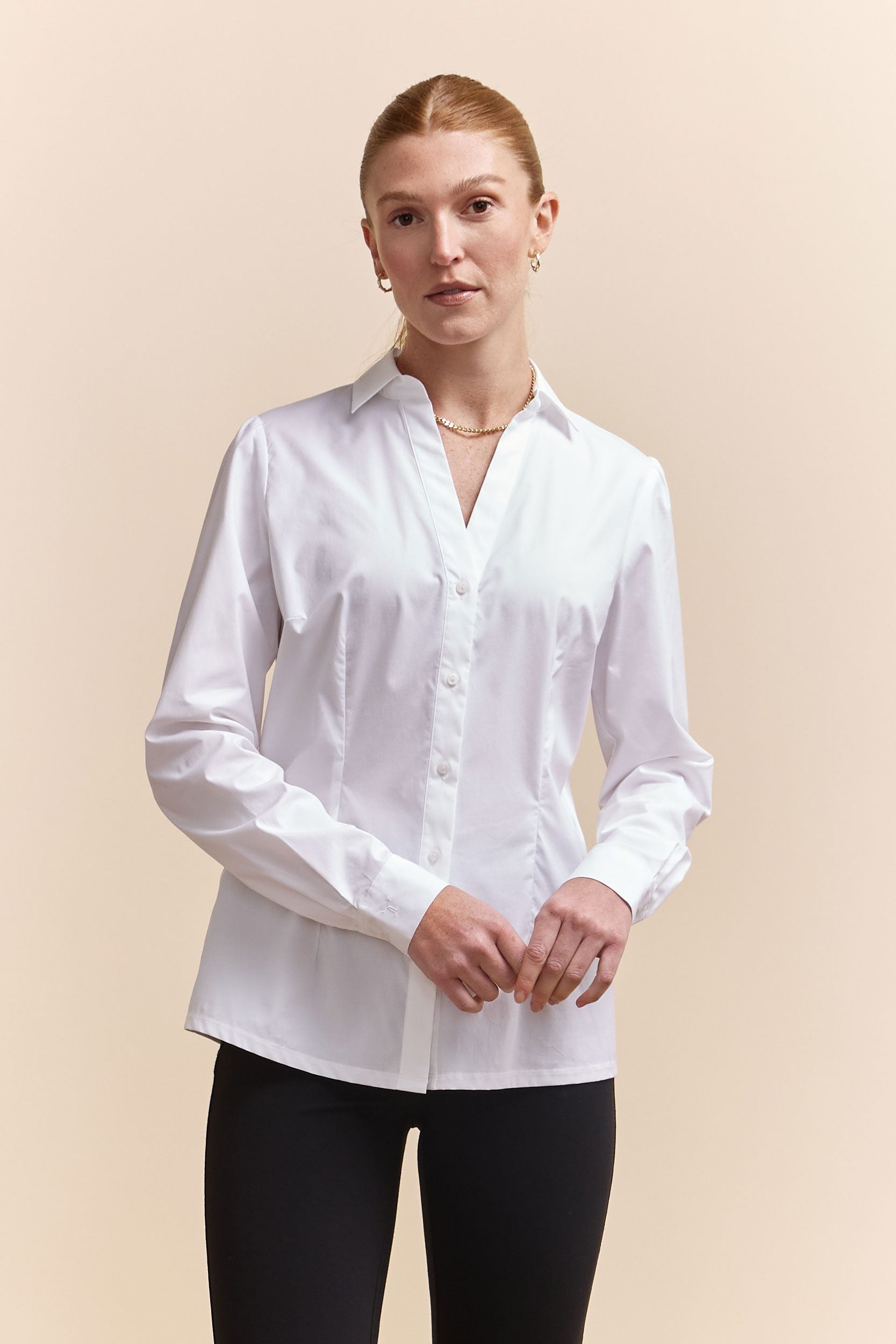 Poplin & jersey shirt