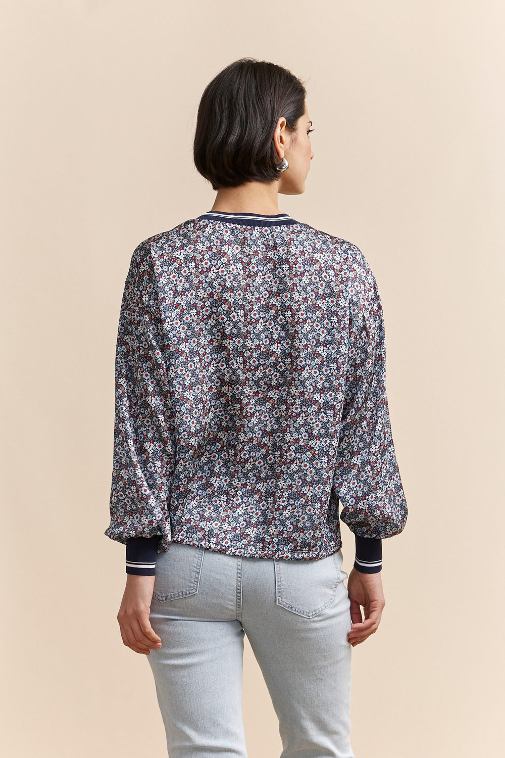 Oversized floral shirt