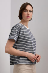 Striped boxy t-shirt