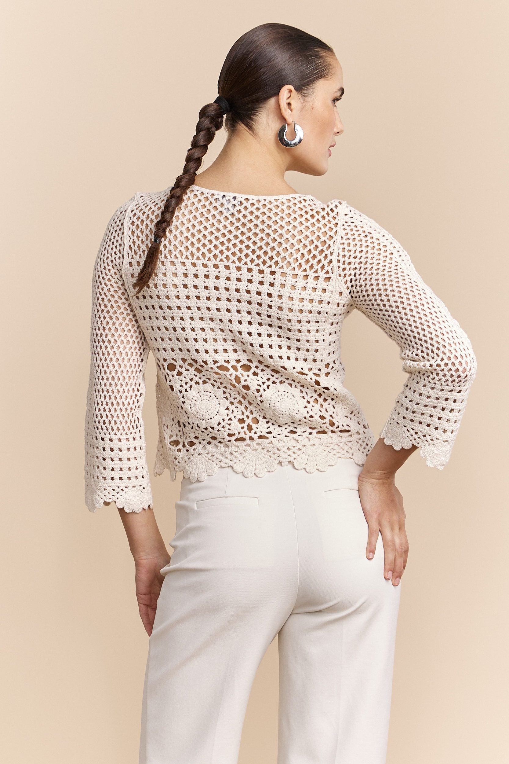 Cotton crochet top