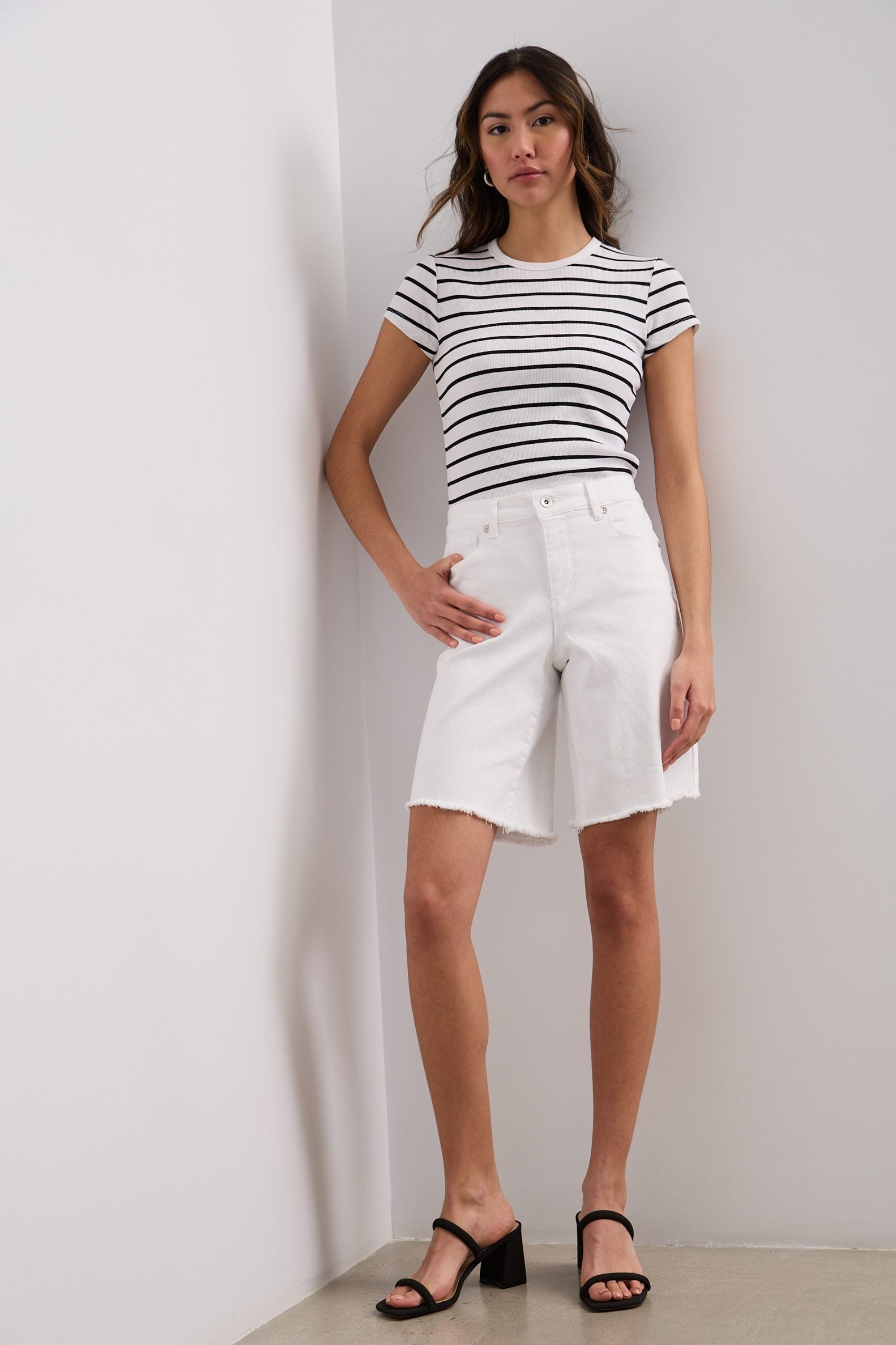 Raw hem Vogue fit shorts