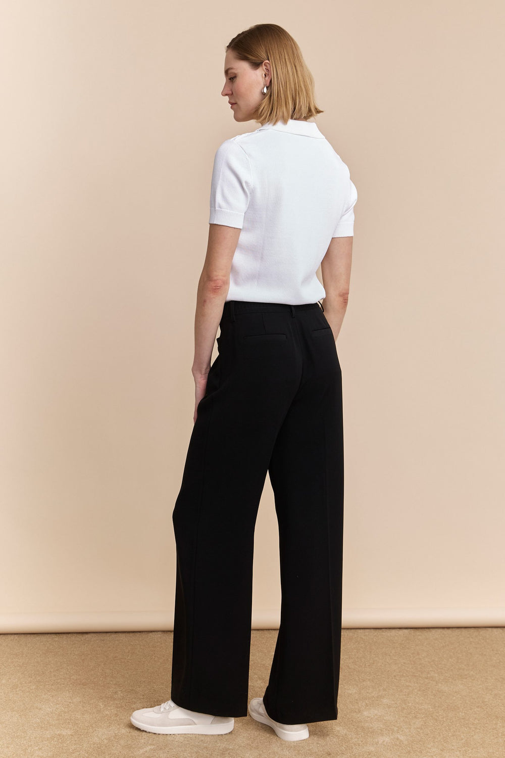 Pantalon avec taille élastique au dos