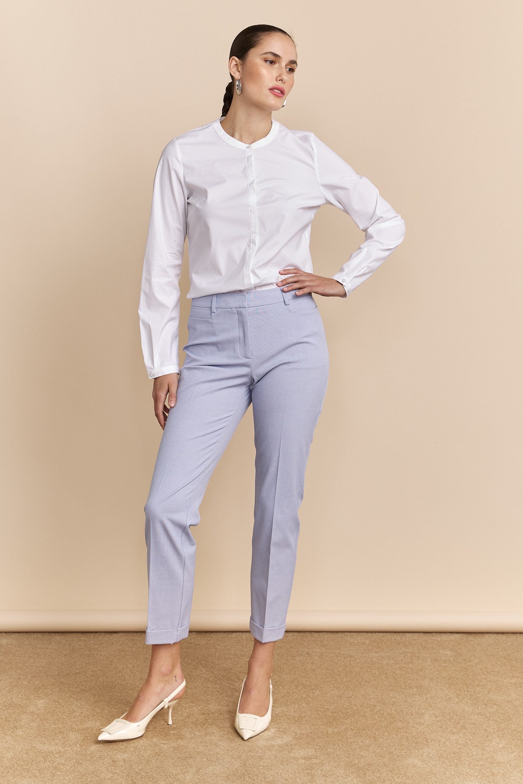 Cropped pant with cuff