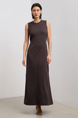 Sleeveless jersey maxi dress