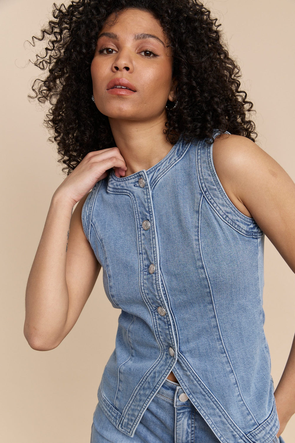 Denim vest