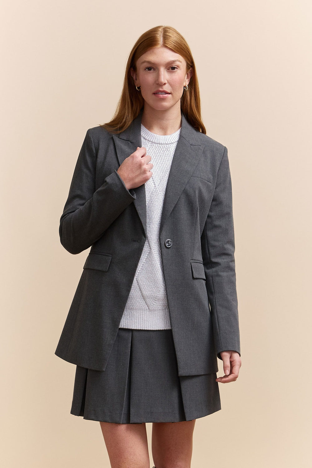 Long fitted blazer