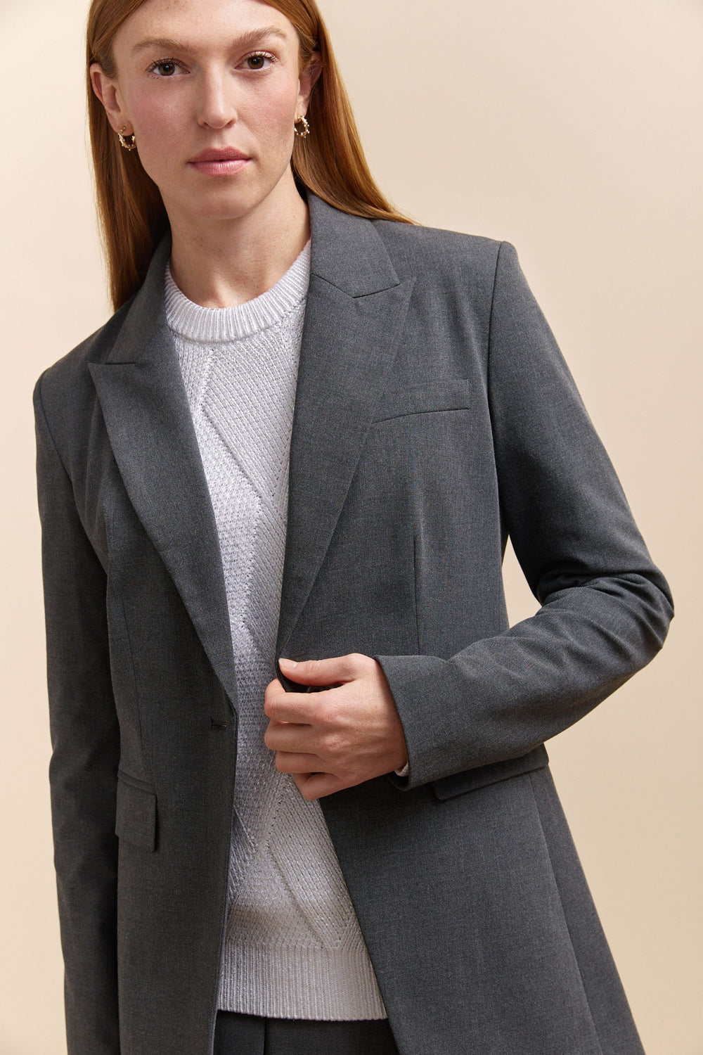 Long fitted blazer