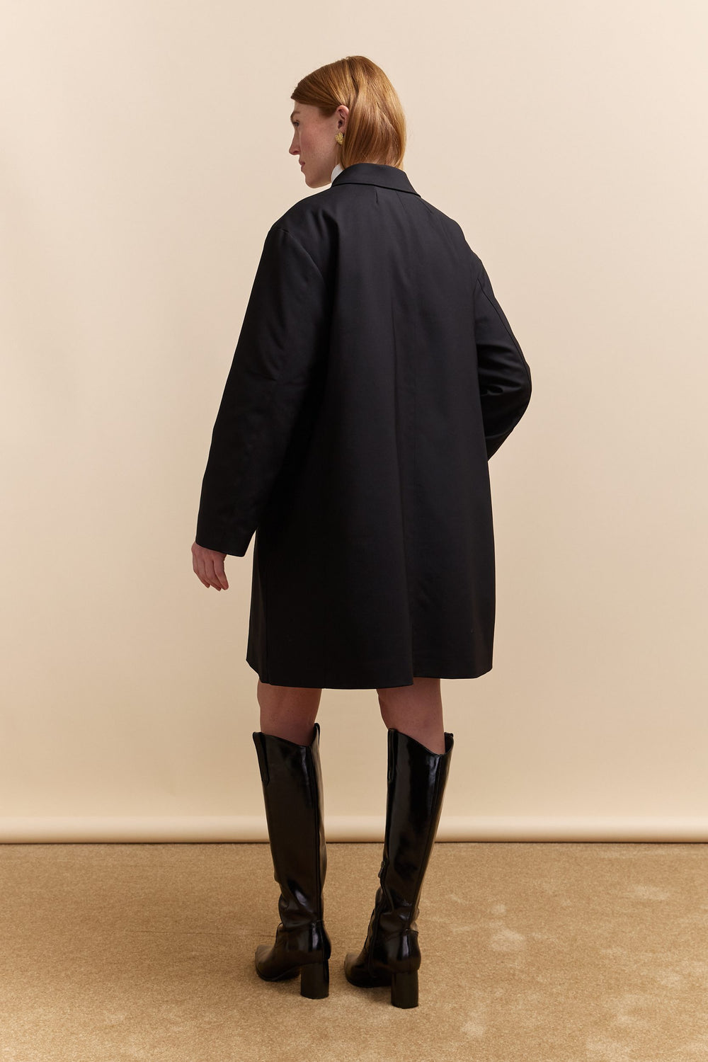 Coat with removable quilted lining