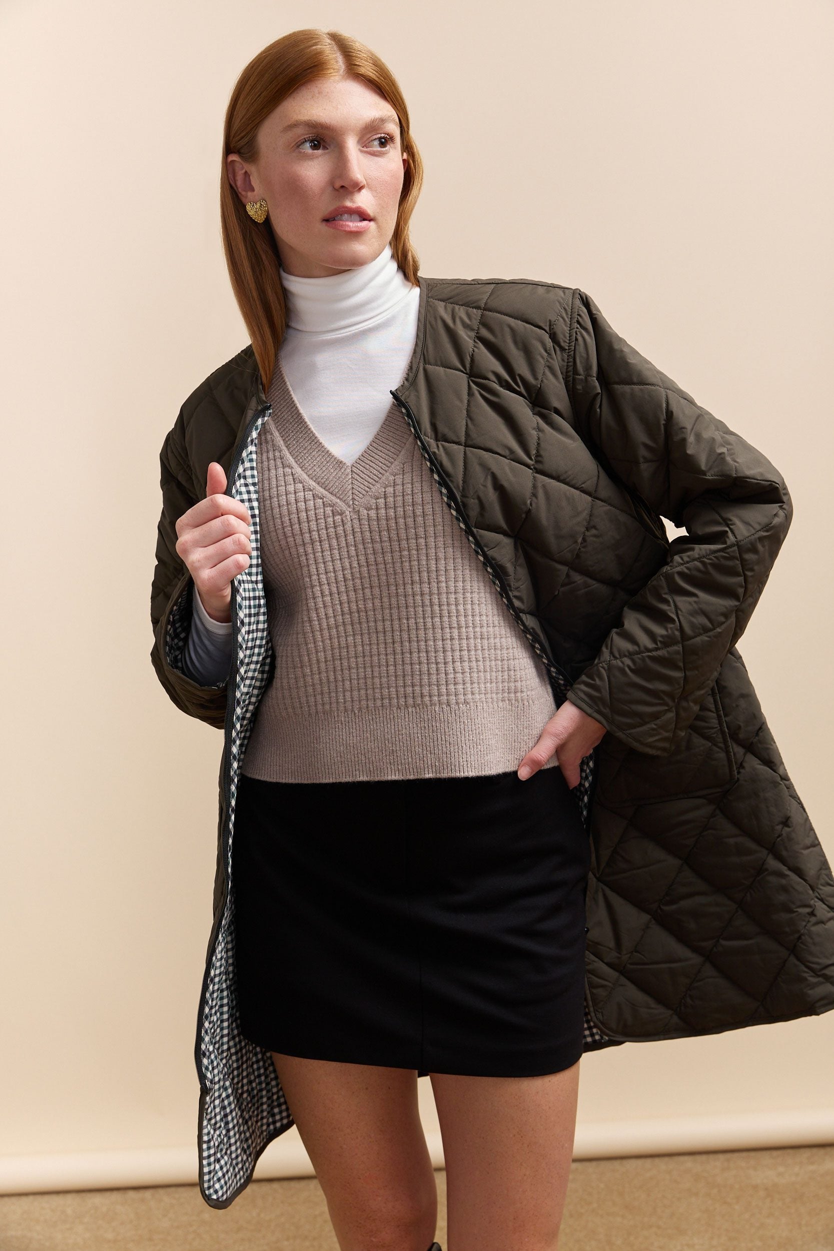 Manteau avec doublure amovible