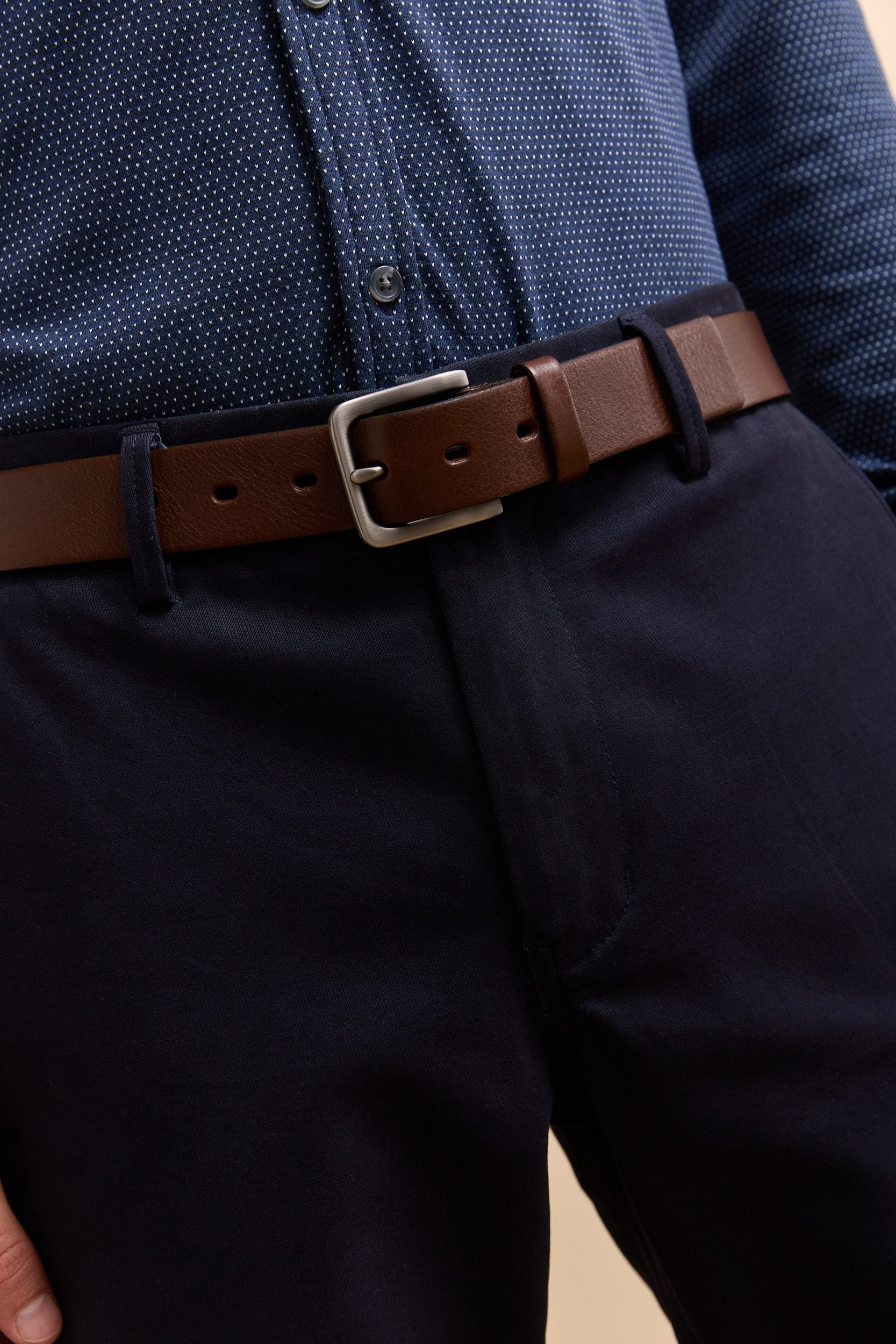 Leather belt