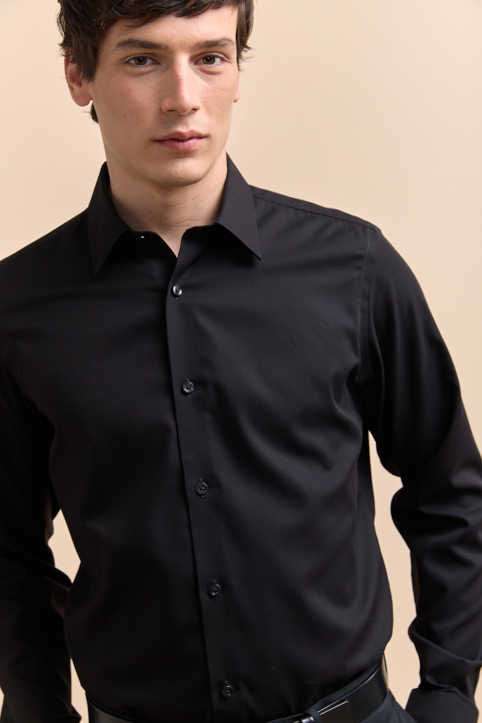 Chemise ajustée sans repassage