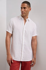 Short sleeve linen shirt