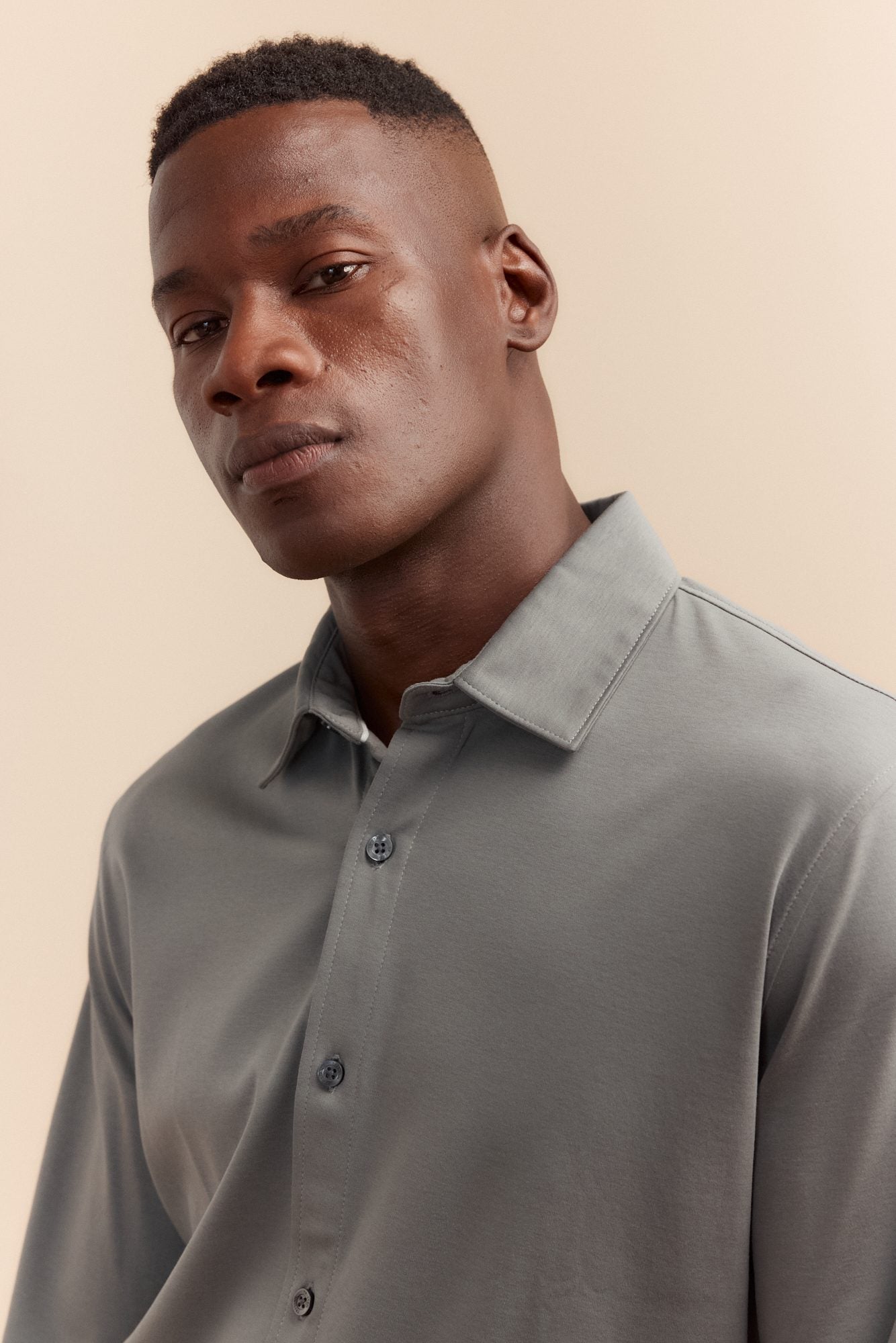 Mercerized cotton jersey shirt