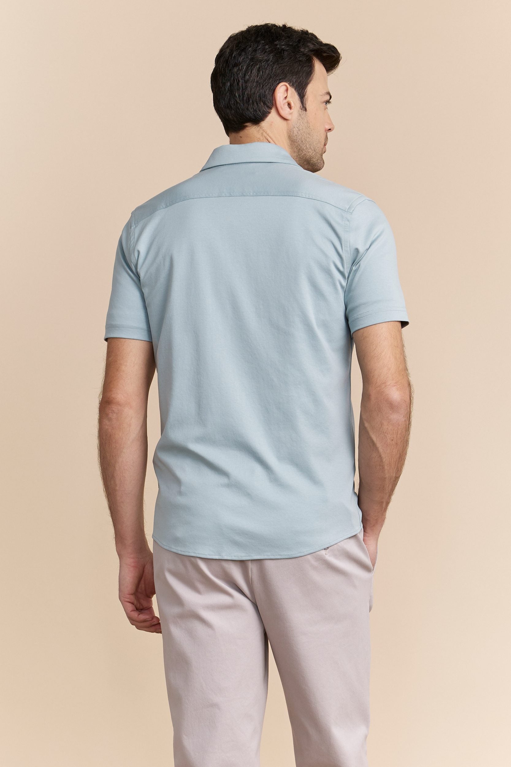 Mercerized cotton jersey shirt