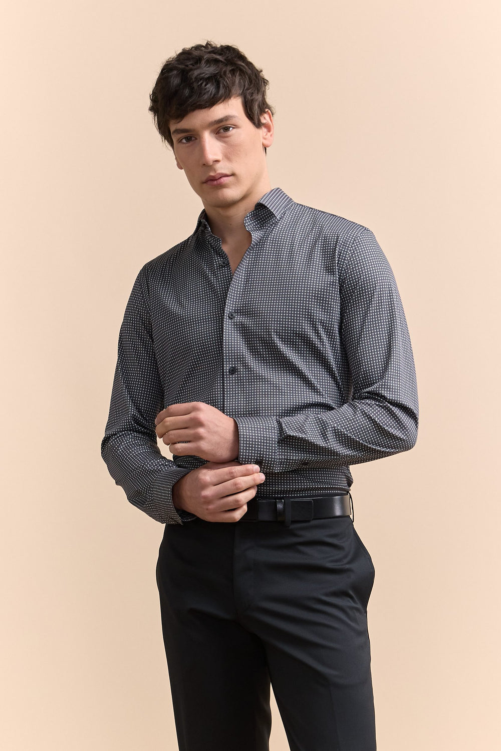 Chemise Extra-Ajustée imprimé micro motif