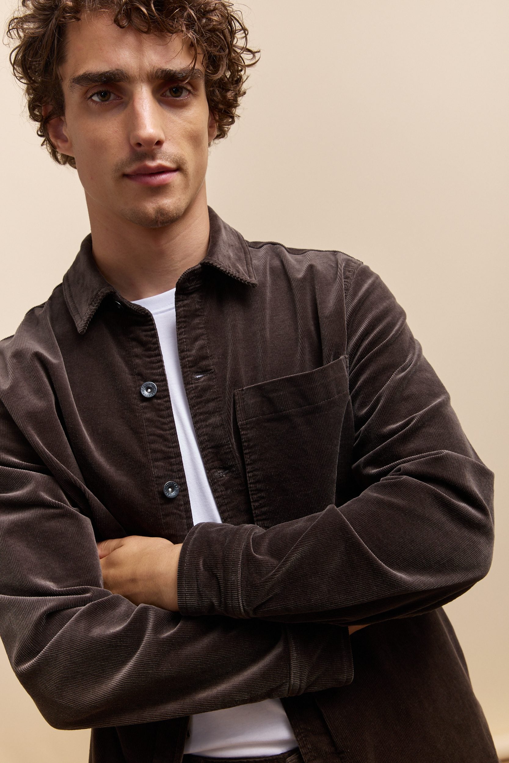 Comfort fit corduroy overshirt