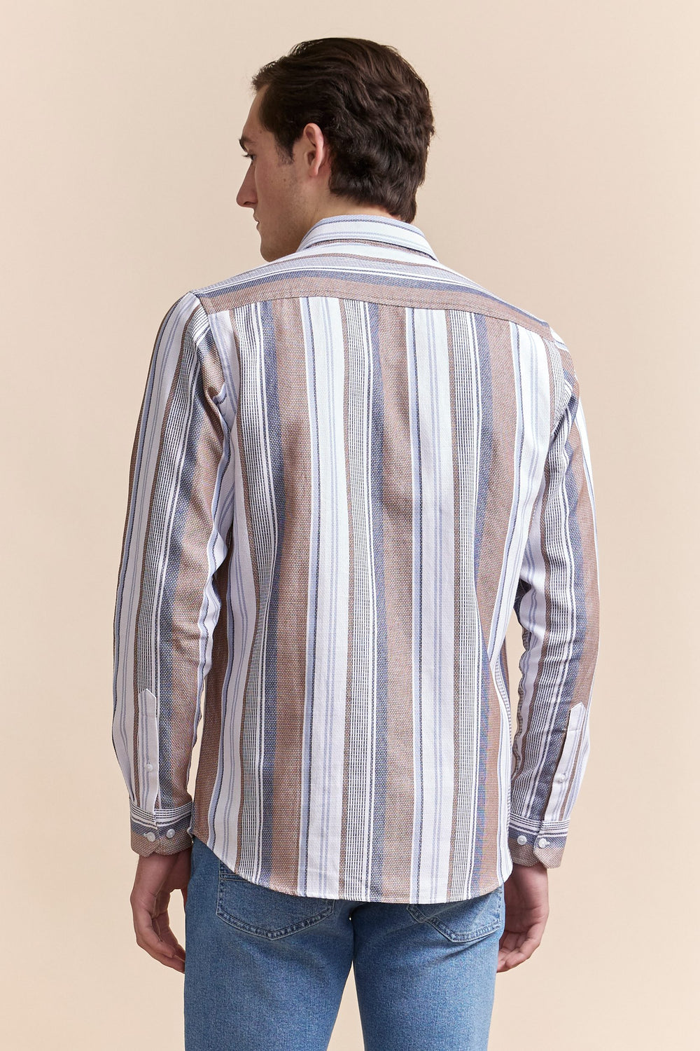 Multi tone striped shirt