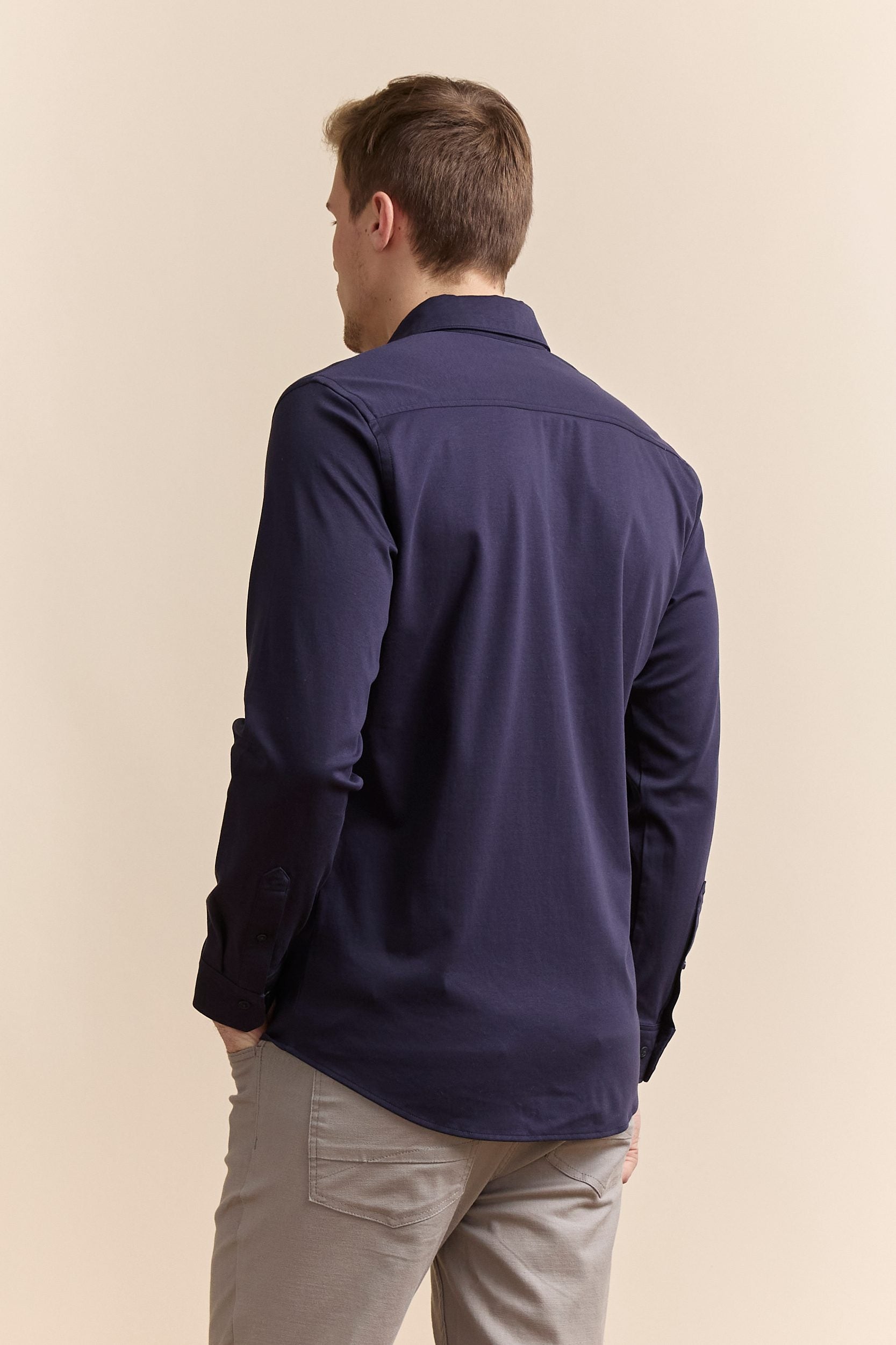 Mercerized cotton jersey shirt