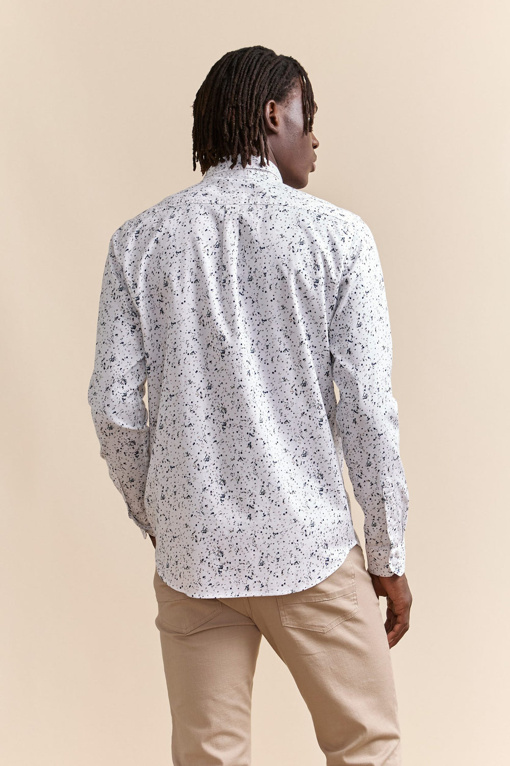 Poplin print shirt