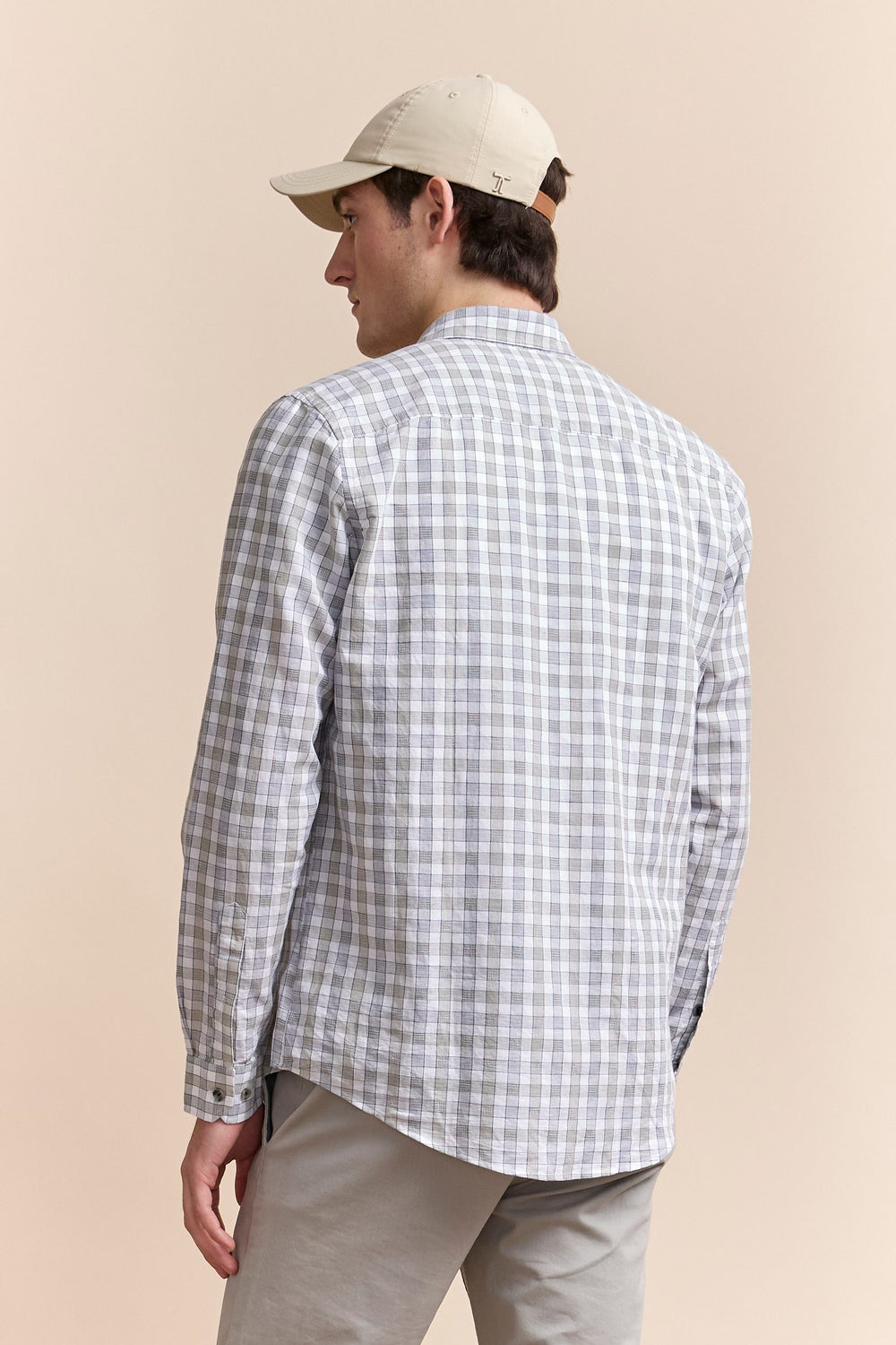 Semi-fitted check shirt