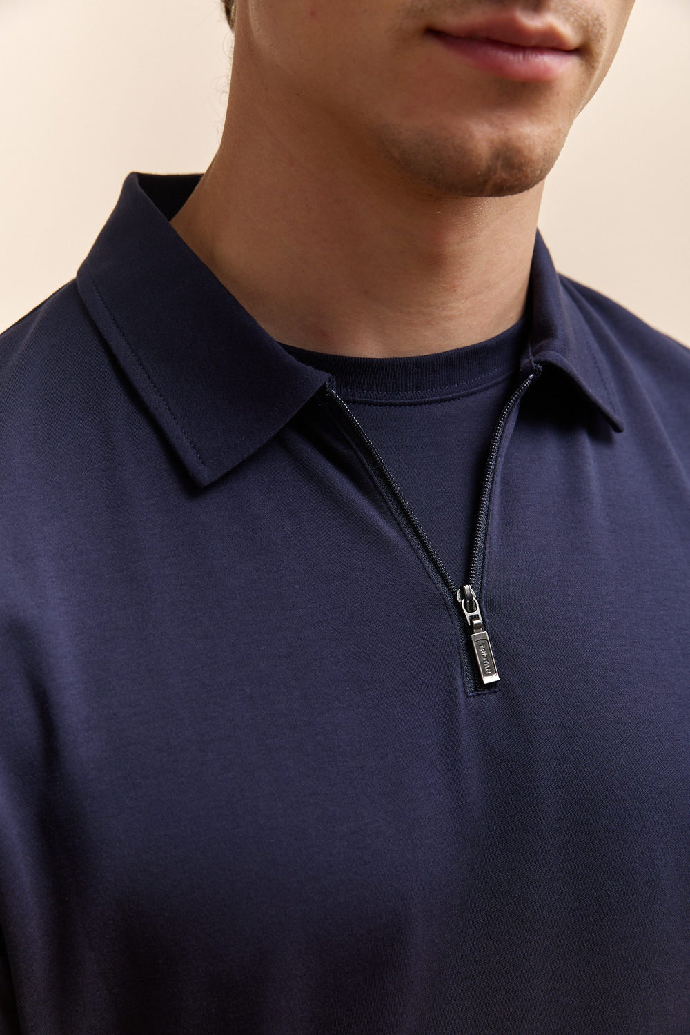 Pima cotton long sleeves polo