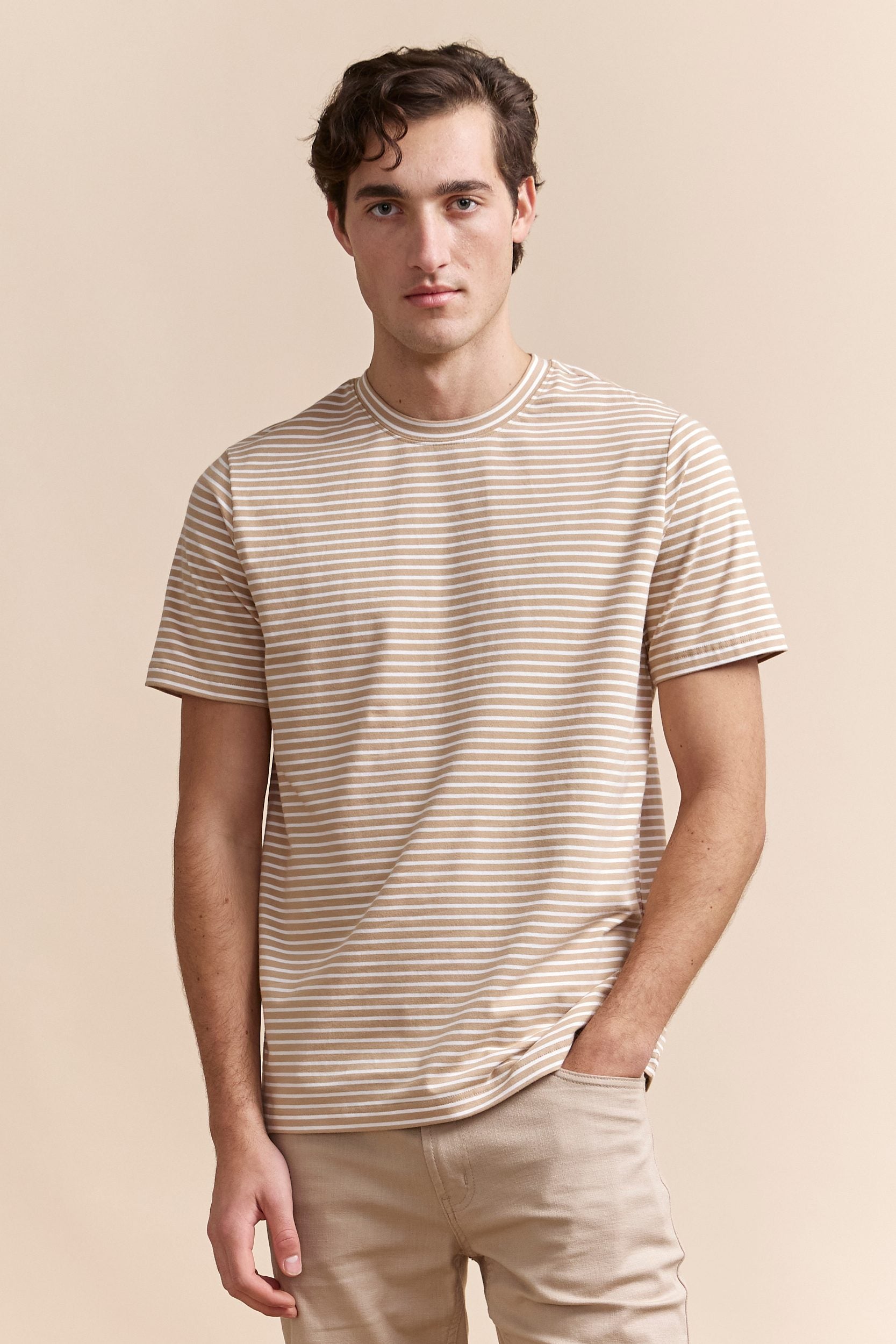 Striped essential T-shirt