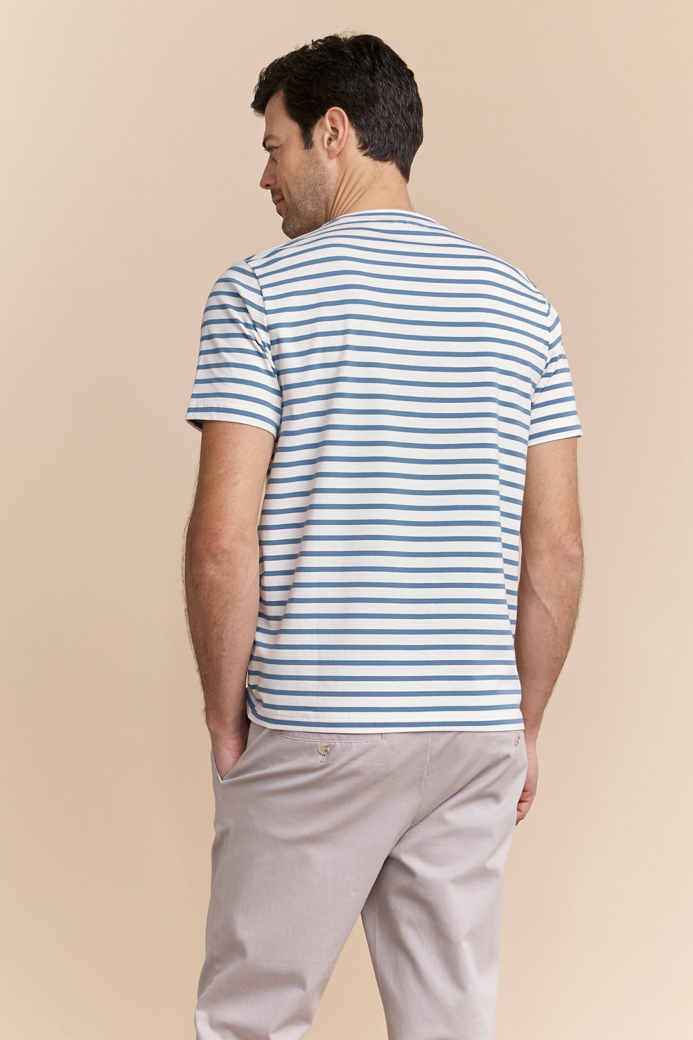 Stripe crew neck T-shirt