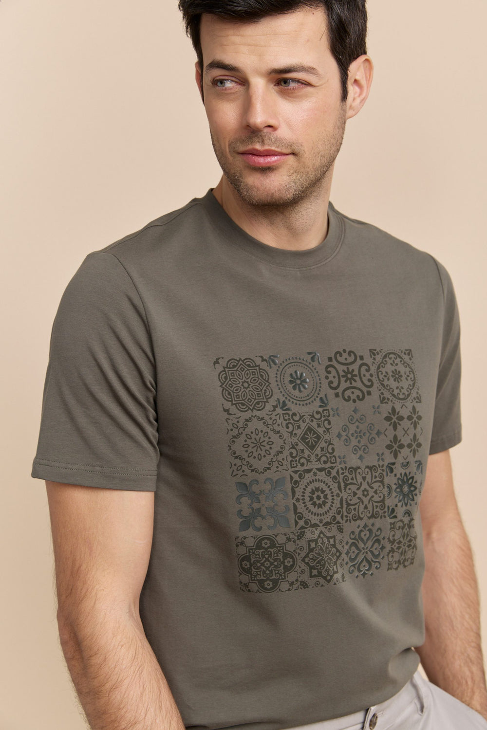 Tiles graphic print T-shirt