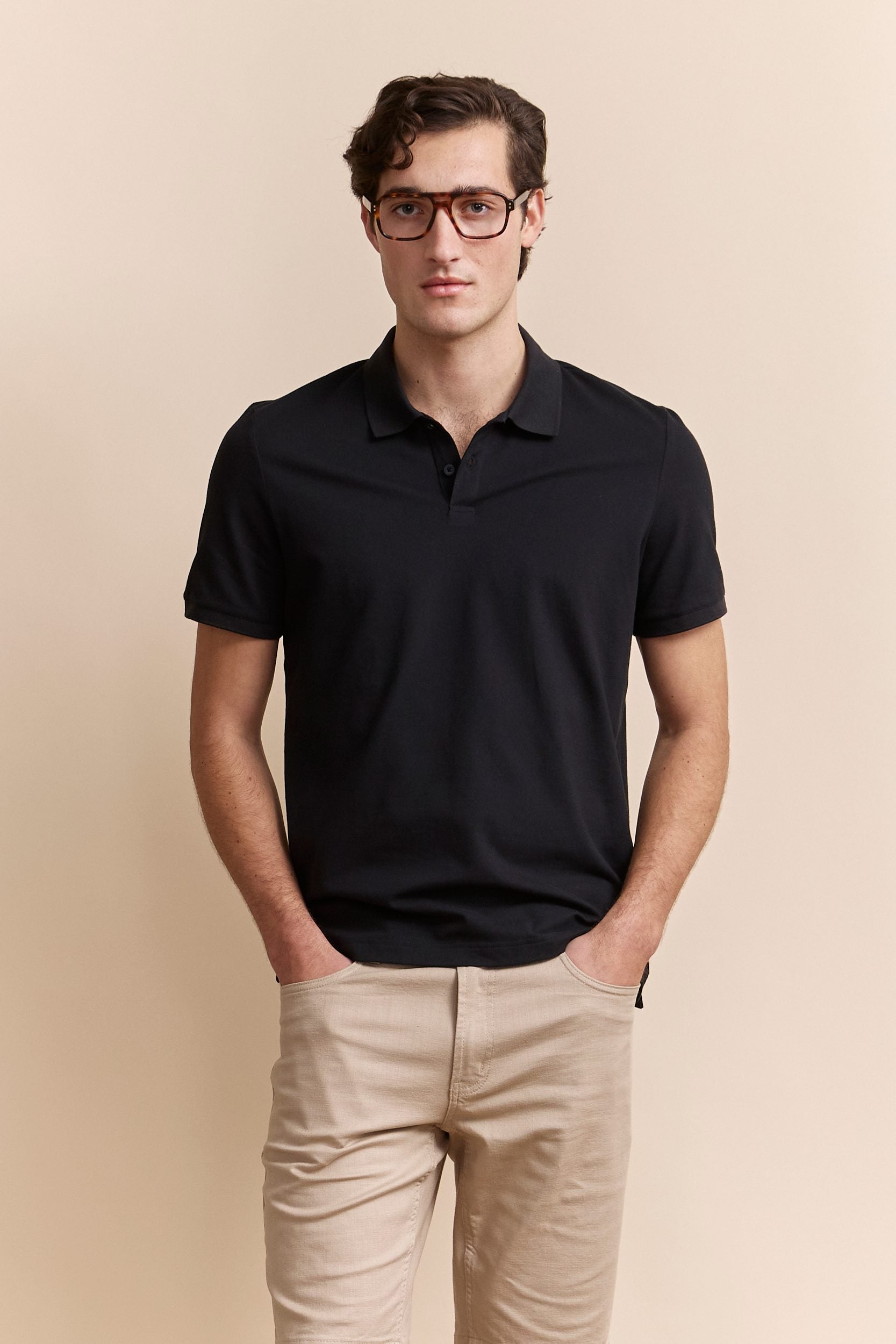 Polo with detail at collar