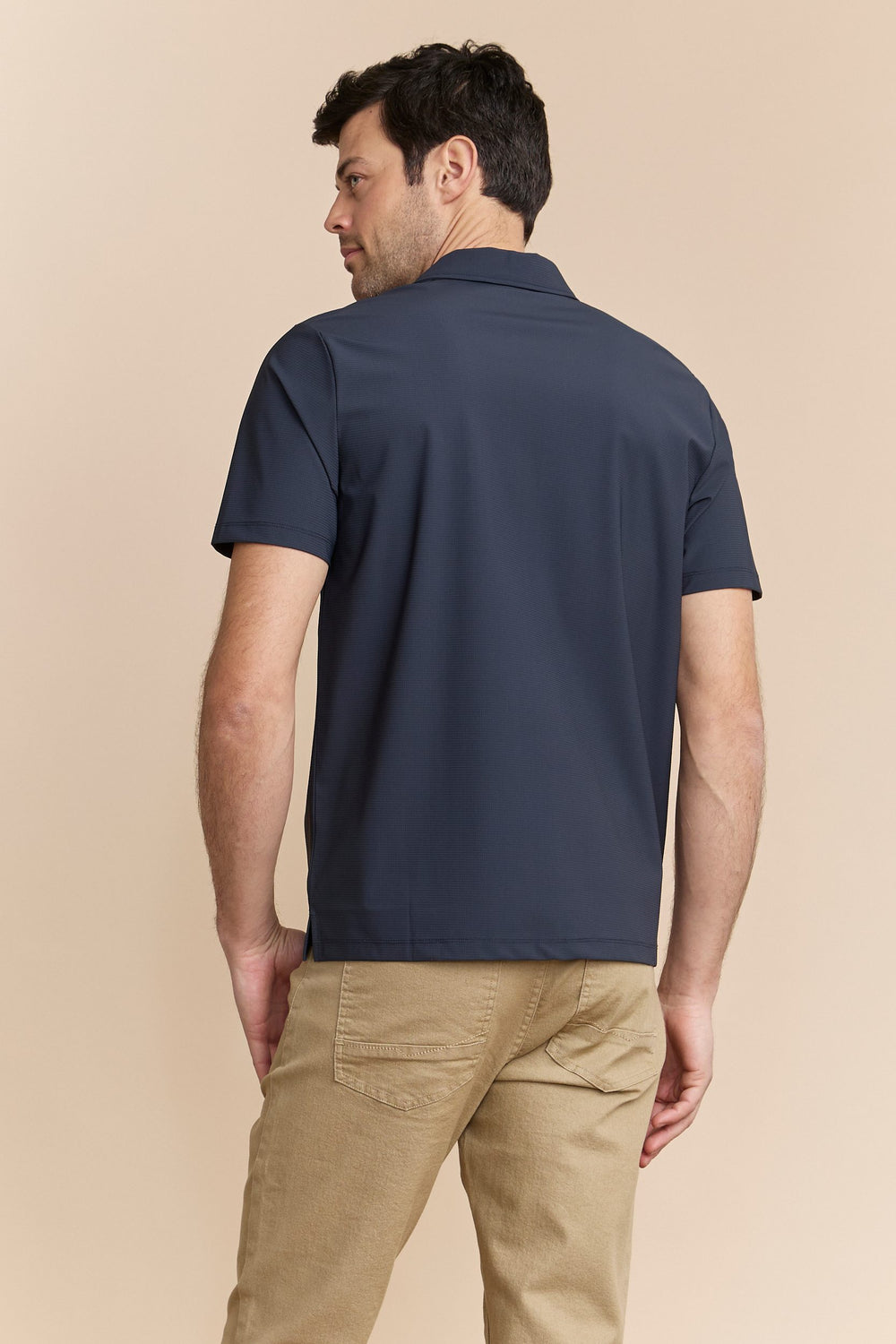 Tech zip polo shirt