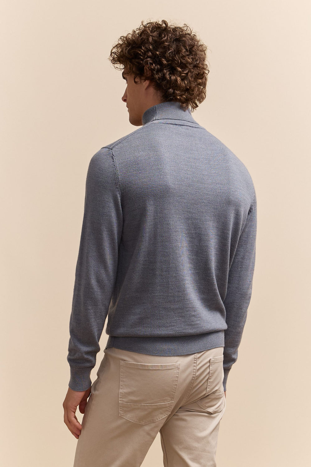 Merino wool turtle neck sweater