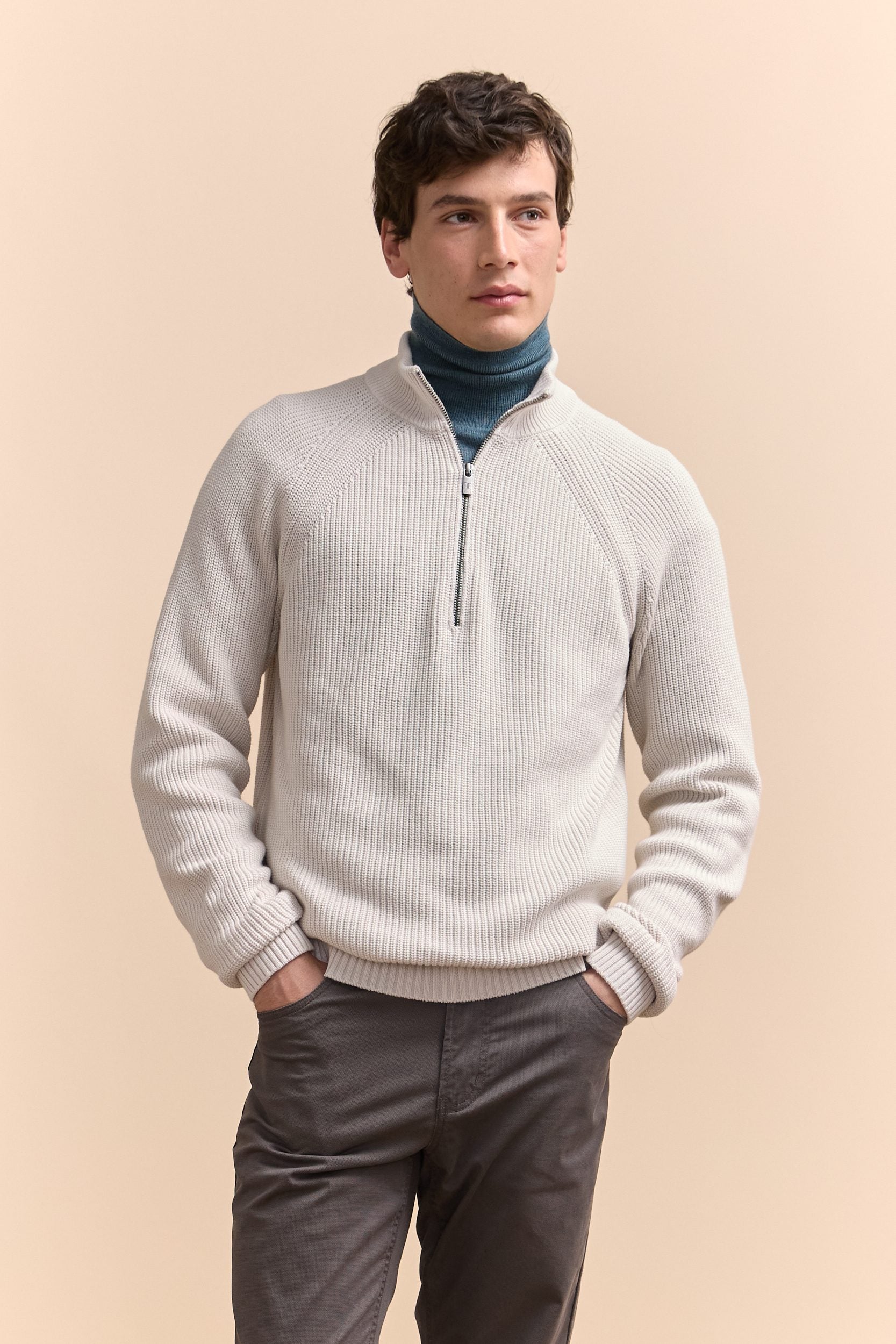 Merino wool turtle neck sweater