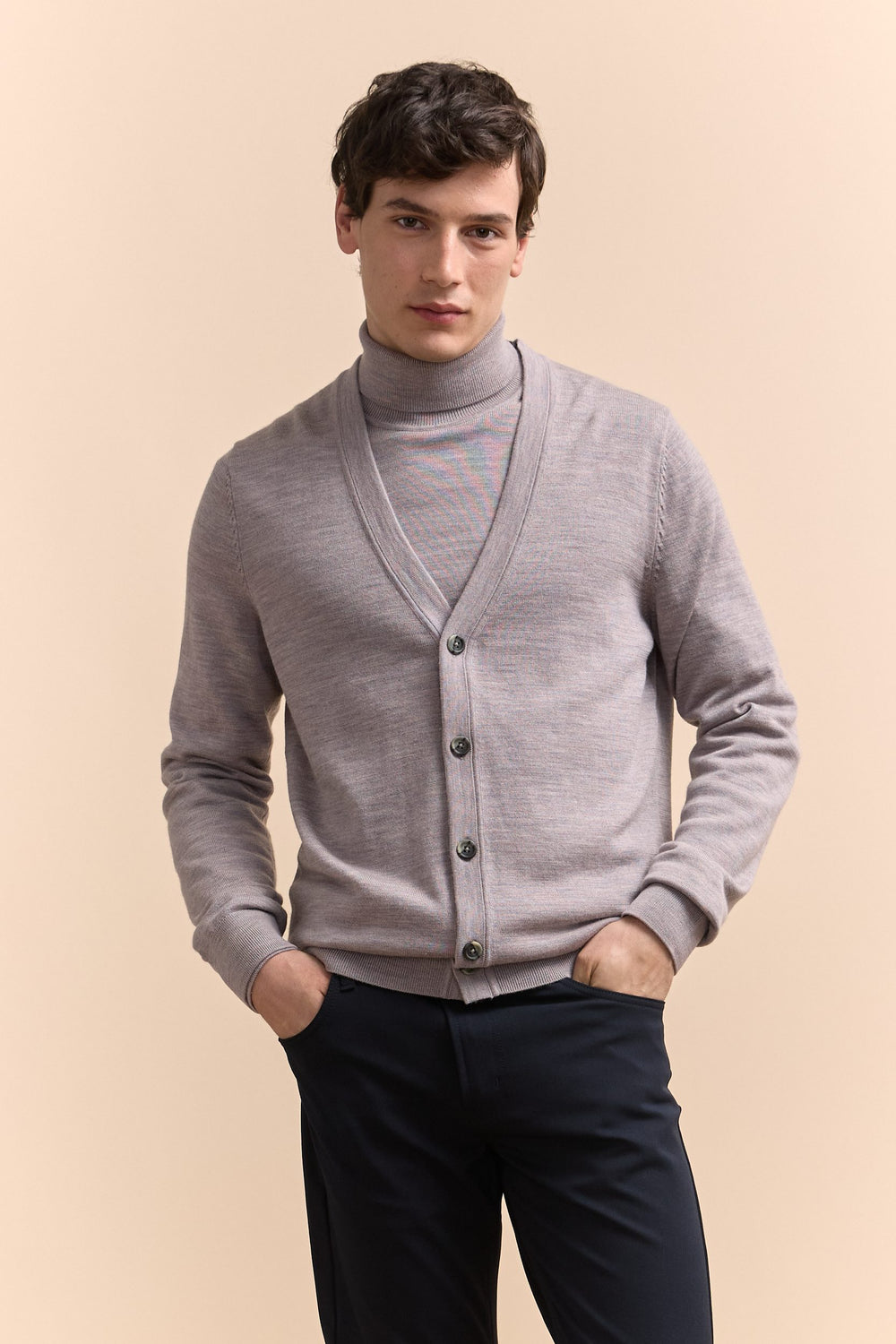 Merino wool cardigan