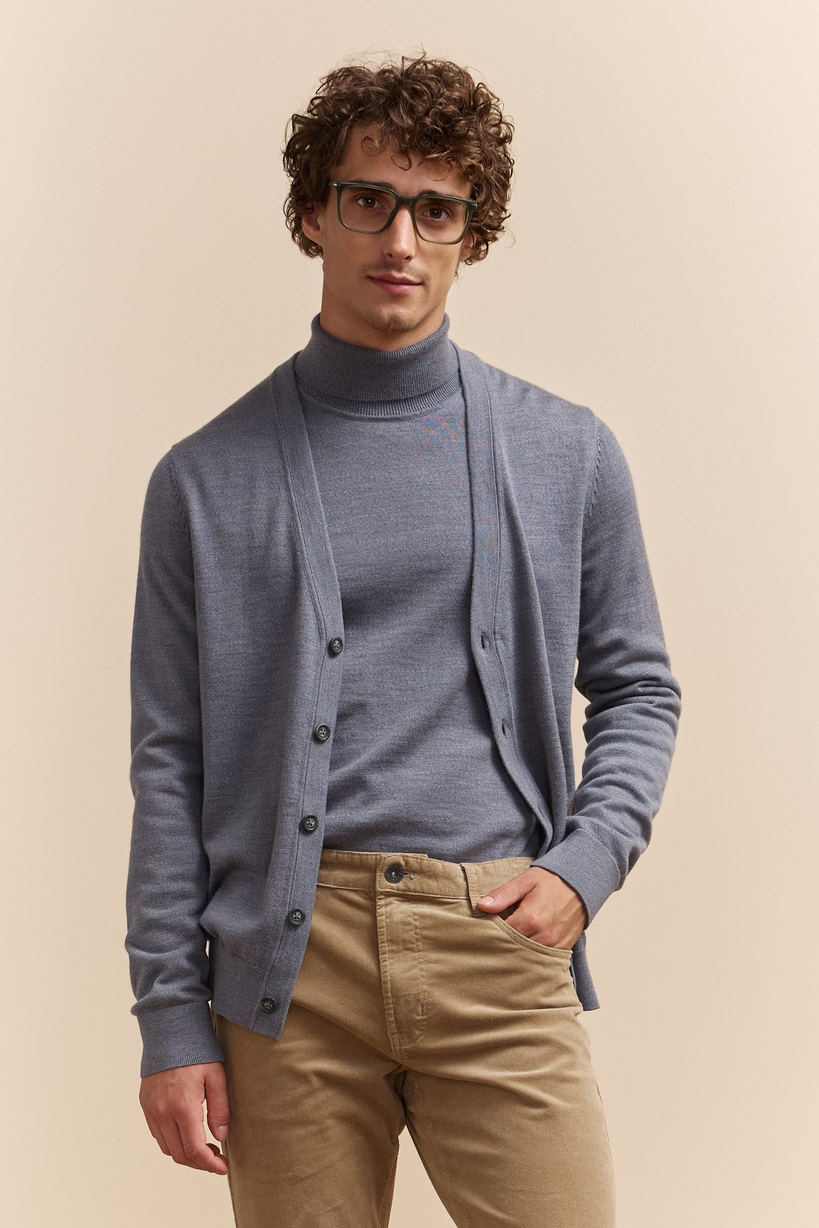 Merino wool cardigan