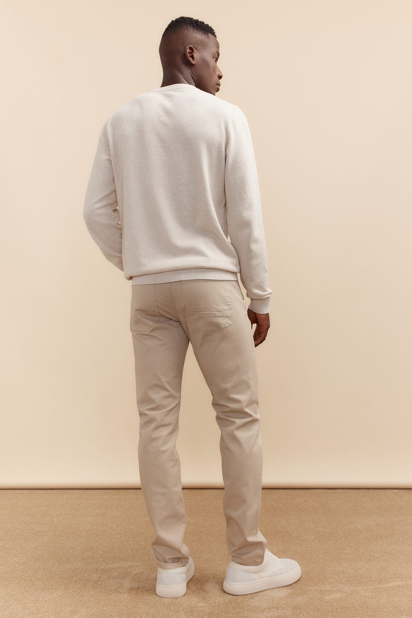 Beige crew neck sweater hotsell